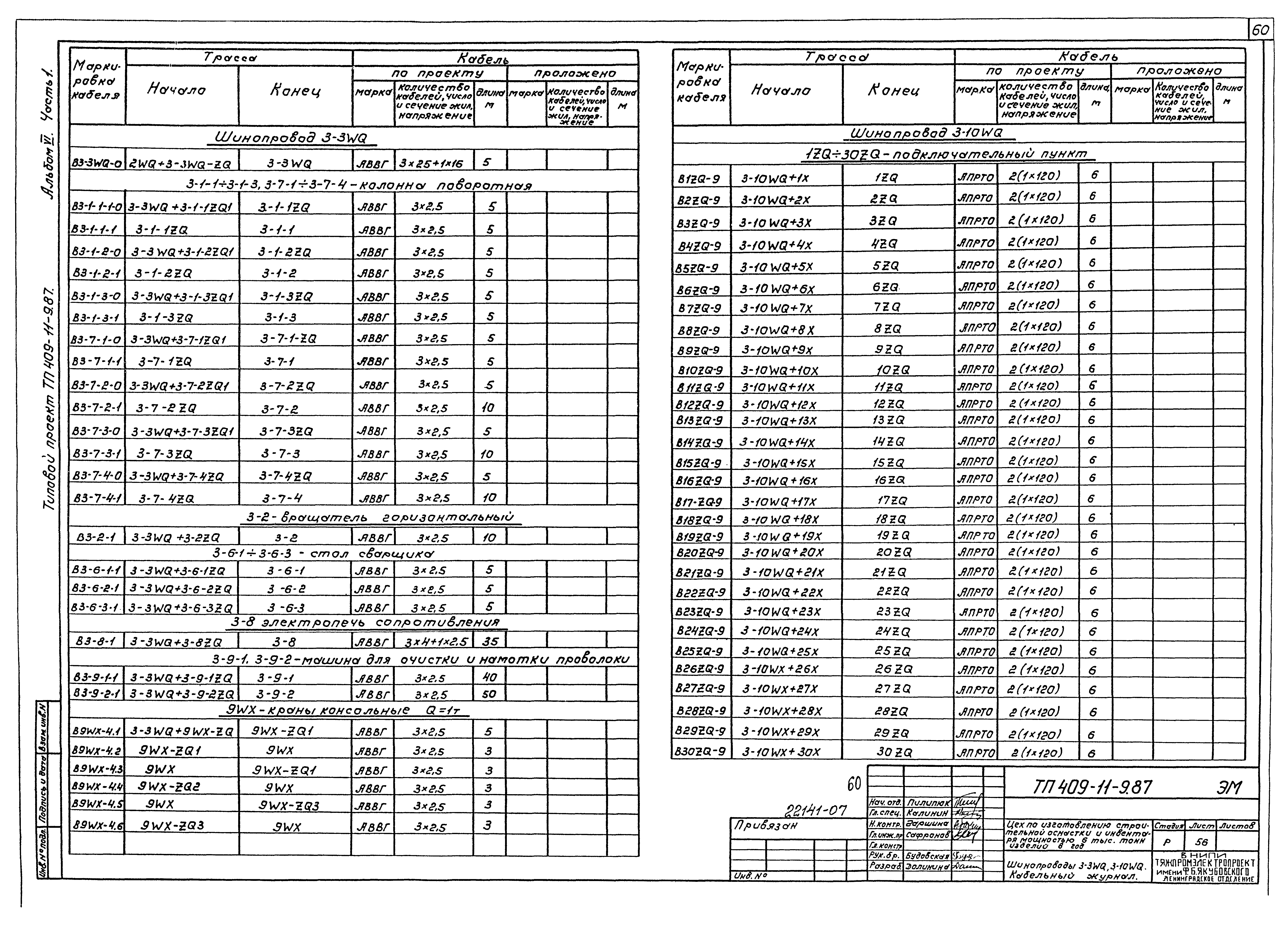Типовой проект 409-11-9.87