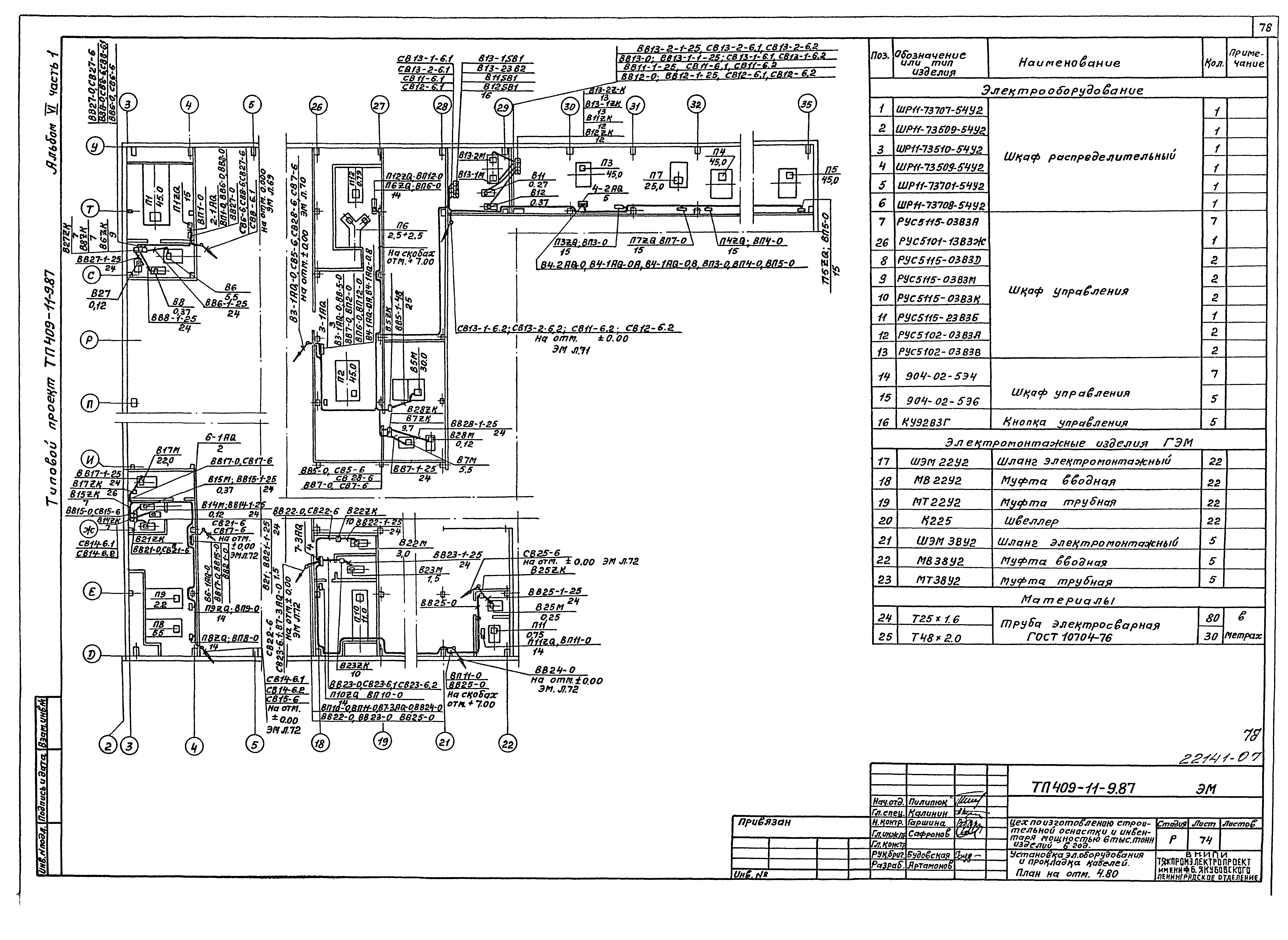 Типовой проект 409-11-9.87