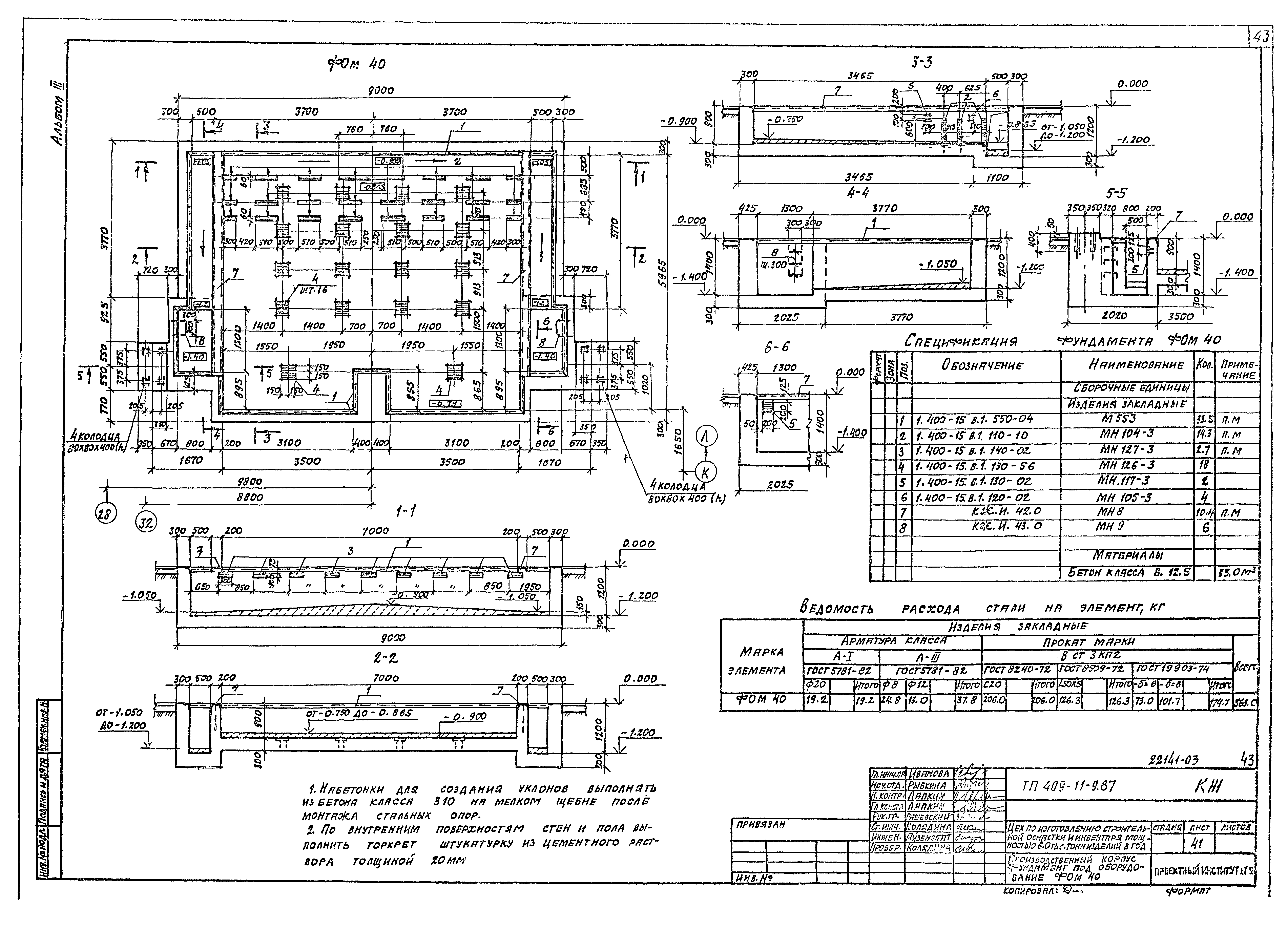 Типовой проект 409-11-9.87