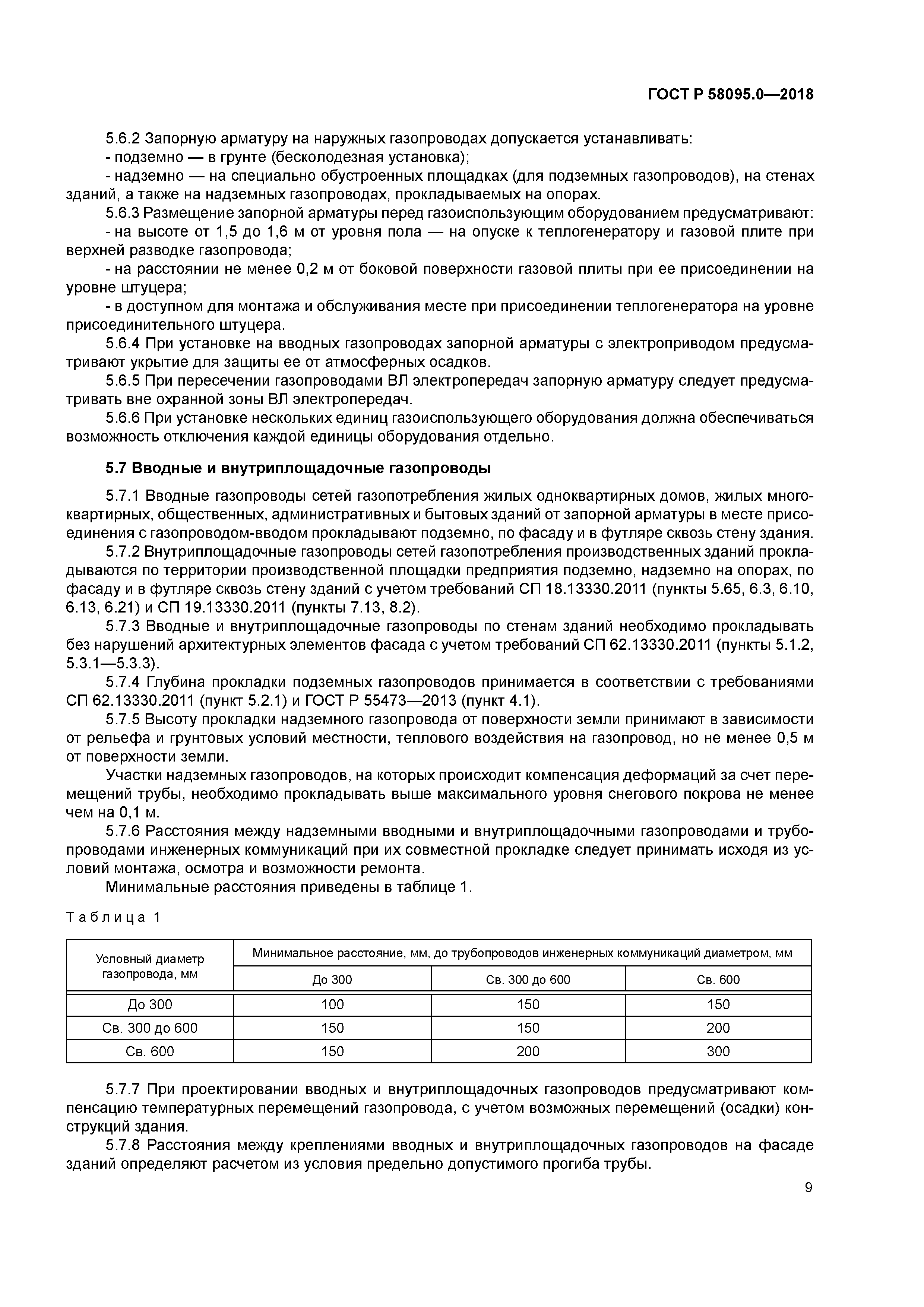 Скачать ГОСТ Р 58095.0-2018 Системы газораспределительные. Требования к  сетям газопотребления. Часть 0. Общие положения