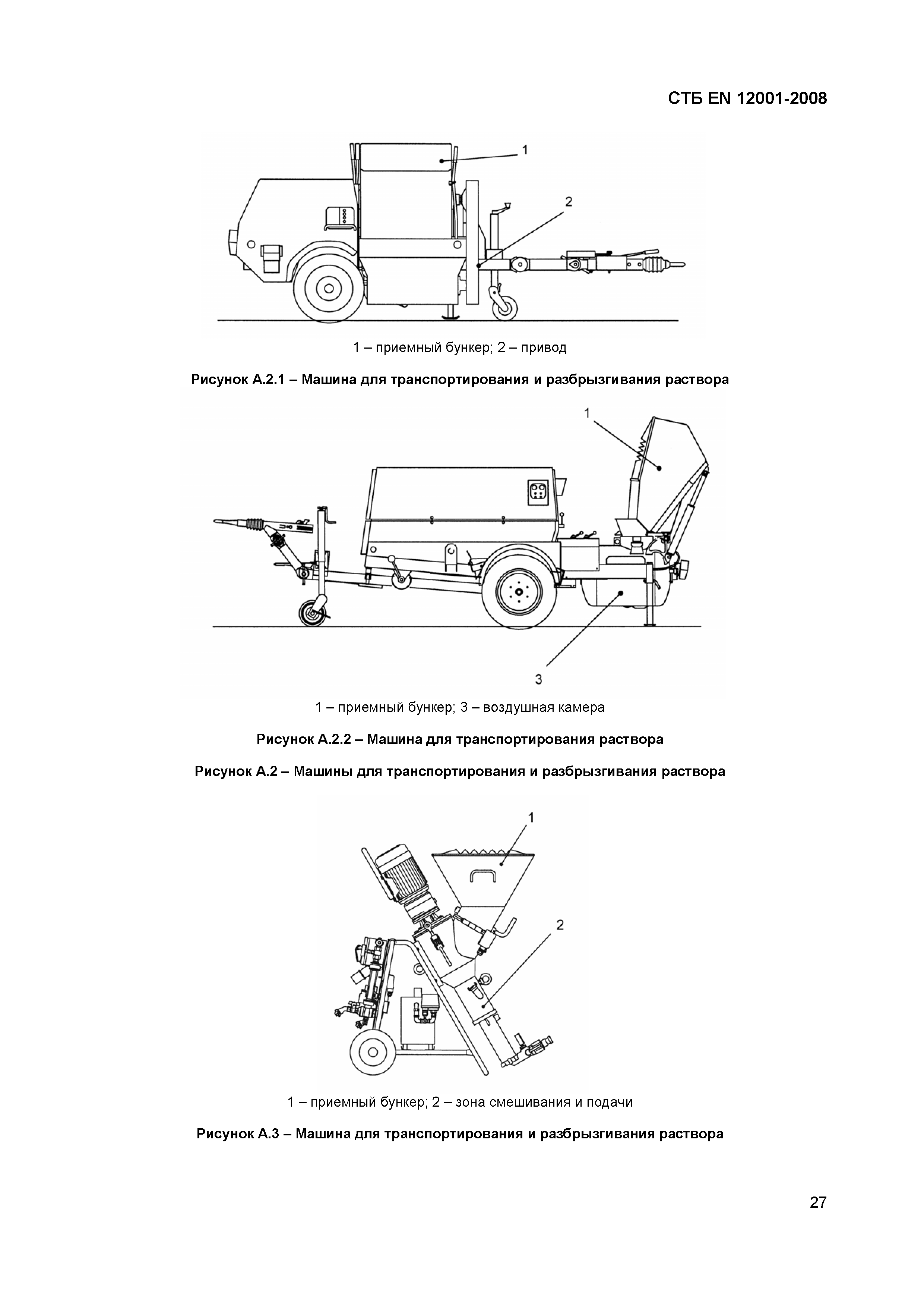 Скачать СТБ EN 12001-2008 Машины для транспортирования, нанесения и  распределения бетонных и растворных смесей. Требования безопасности