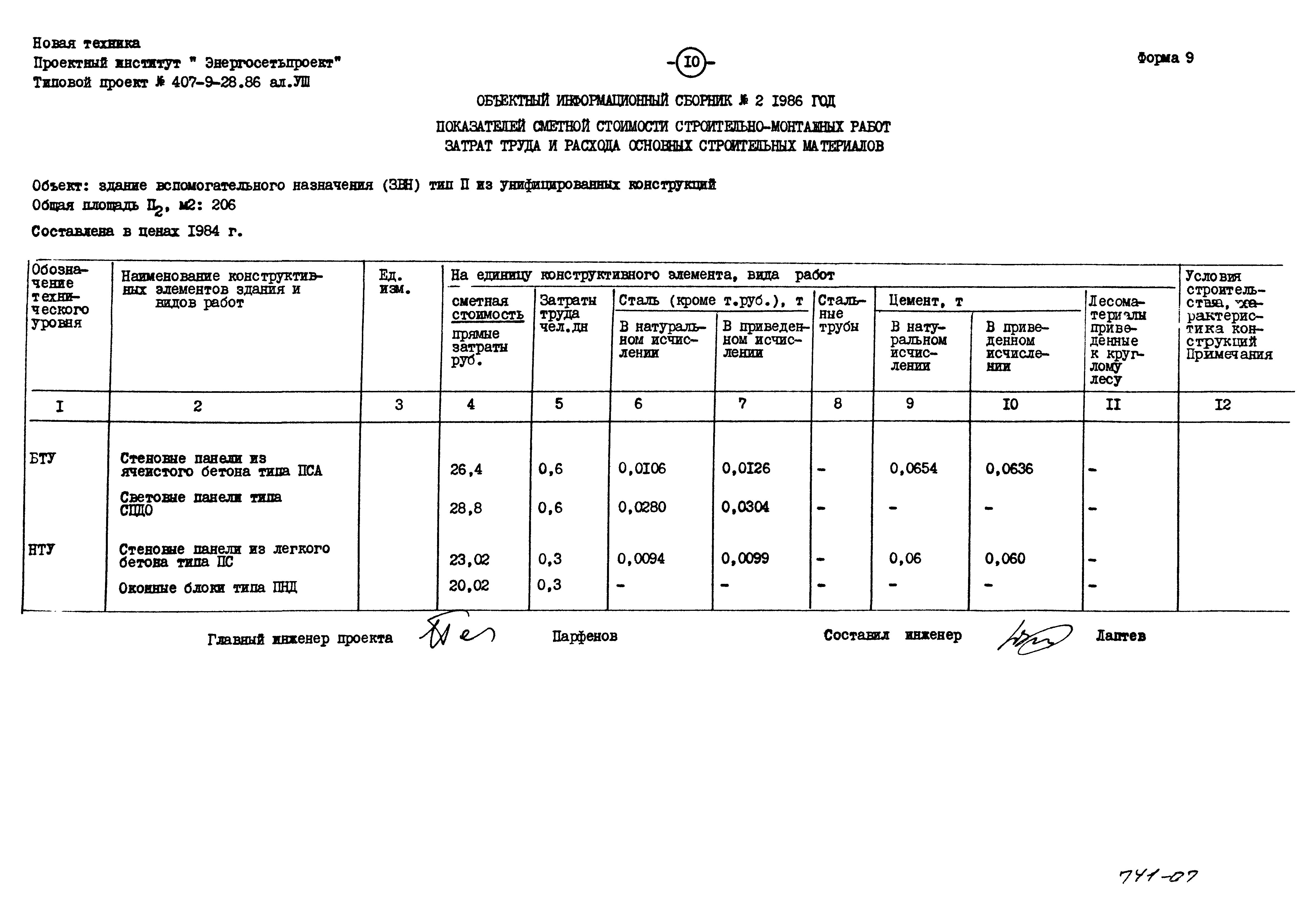 Типовой проект 407-9-28.86