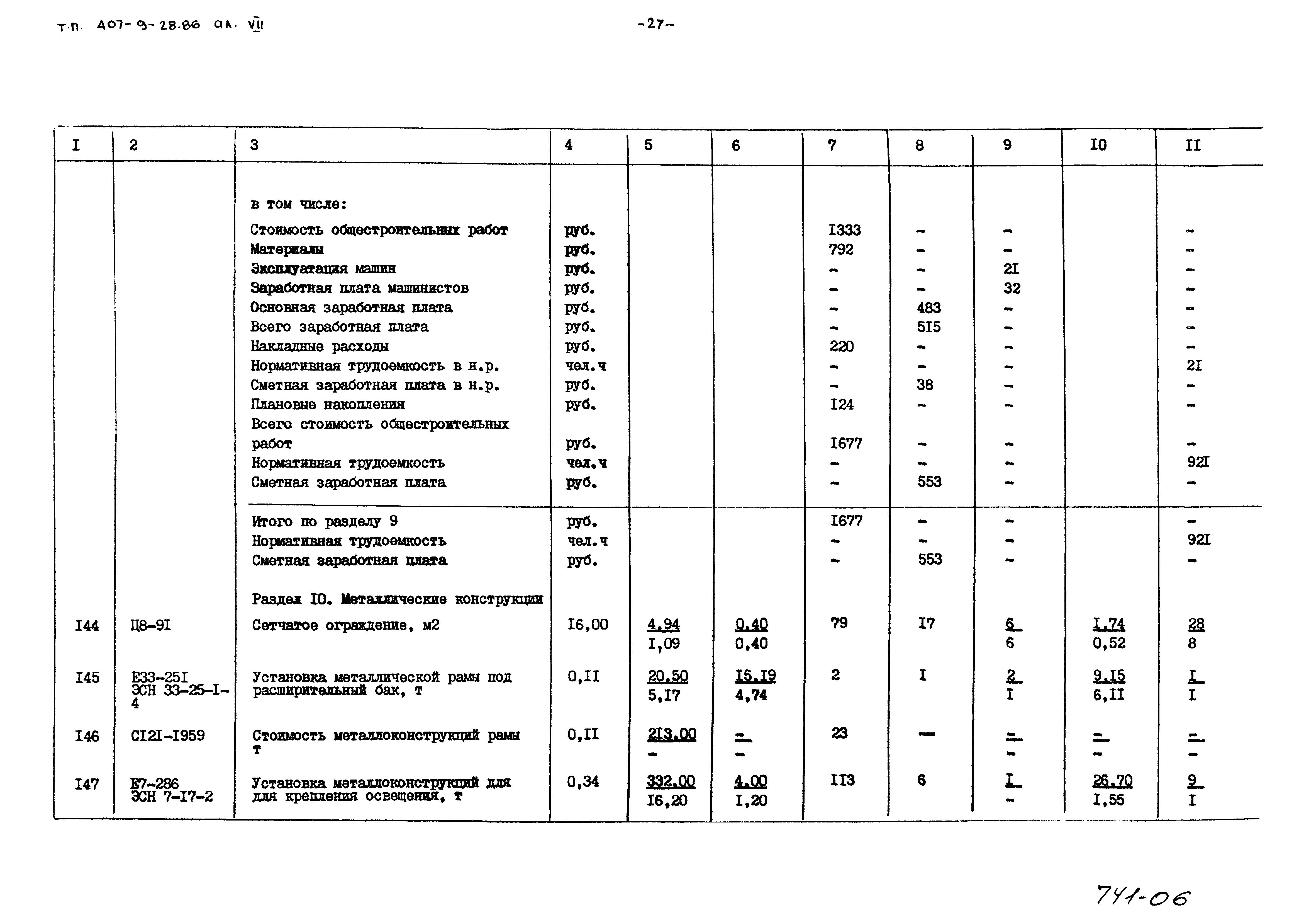 Типовой проект 407-9-28.86