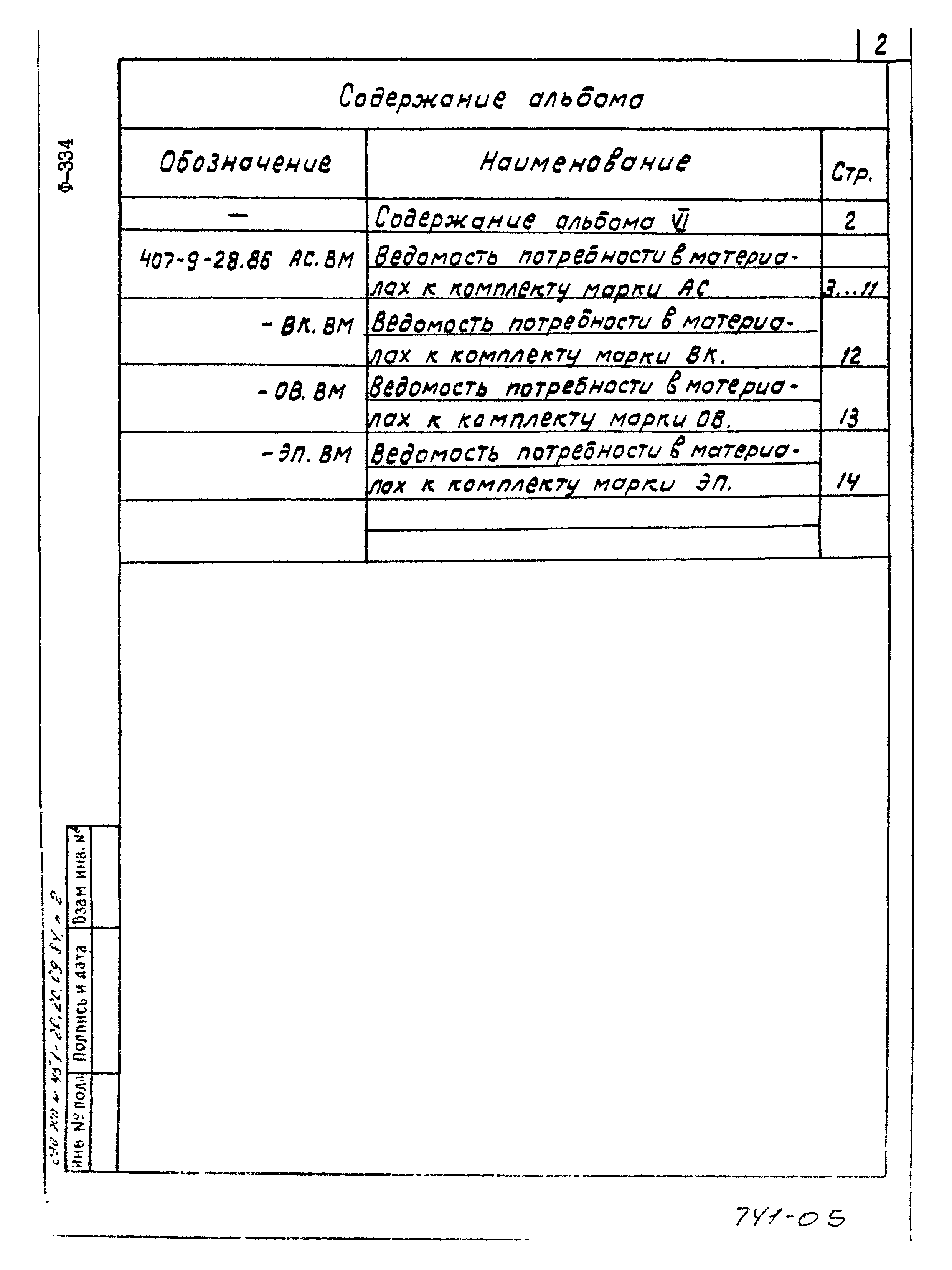 Типовой проект 407-9-28.86