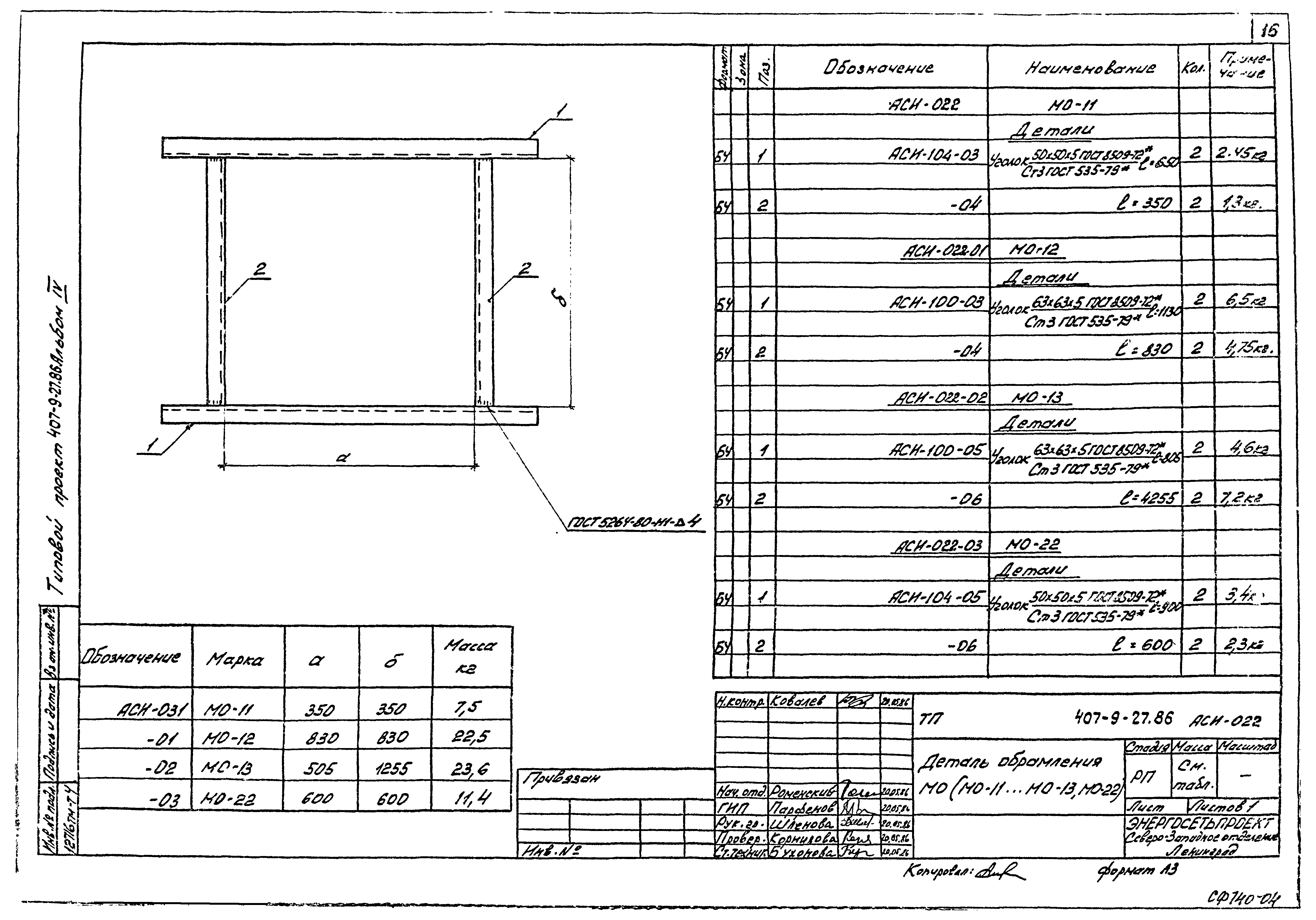 Типовой проект 407-9-28.86