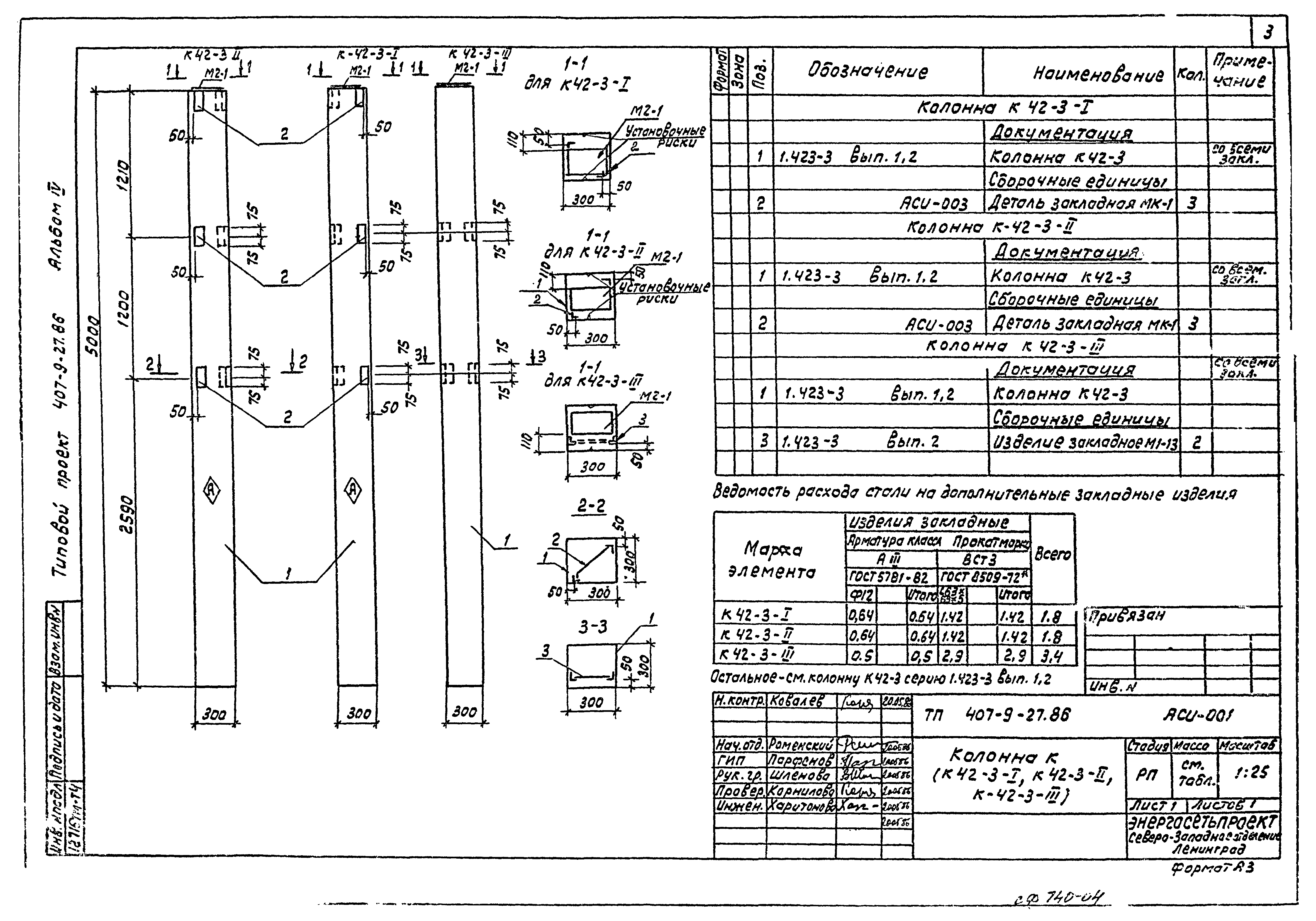 Типовой проект 407-9-27.86