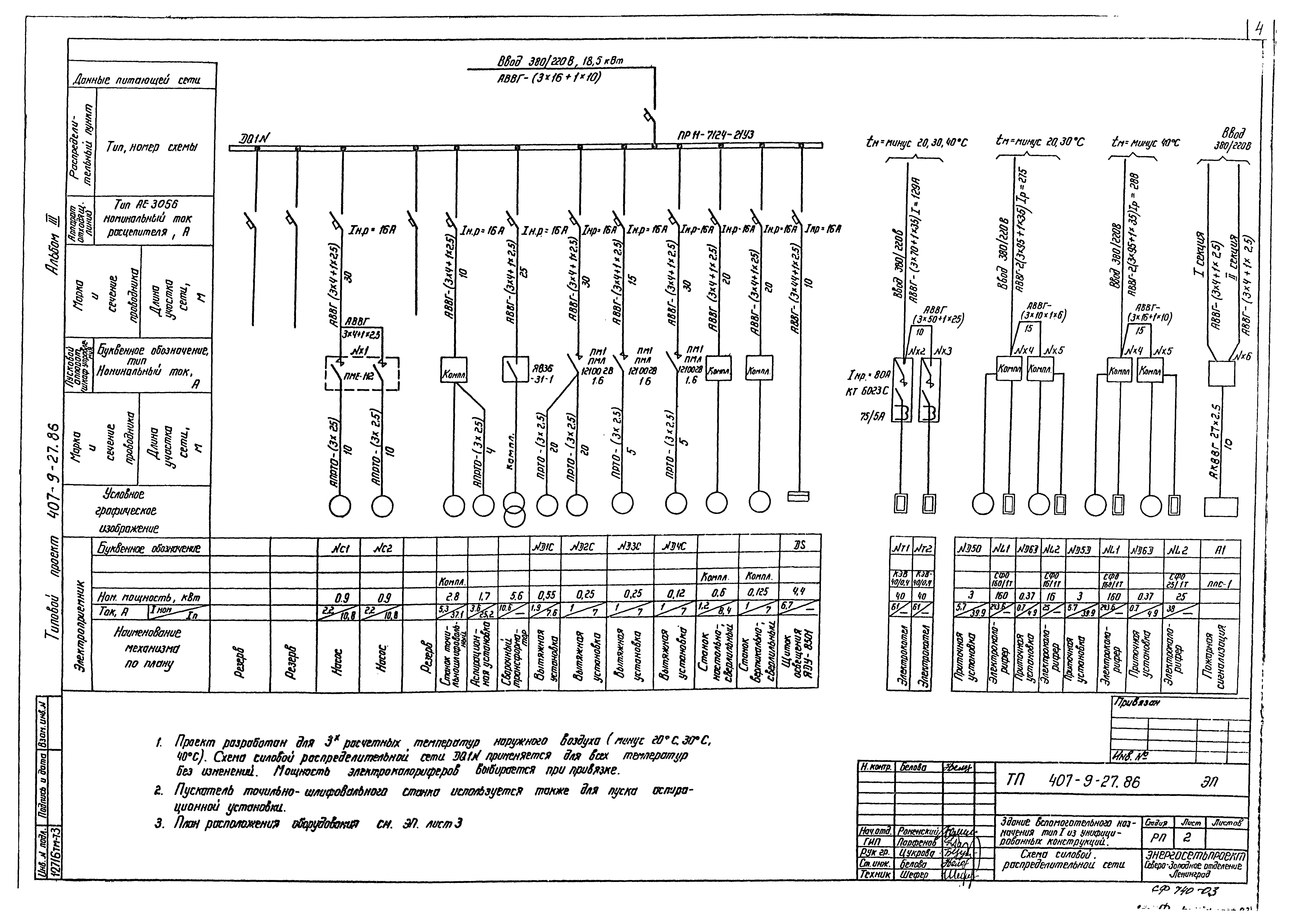 Типовой проект 407-9-27.86