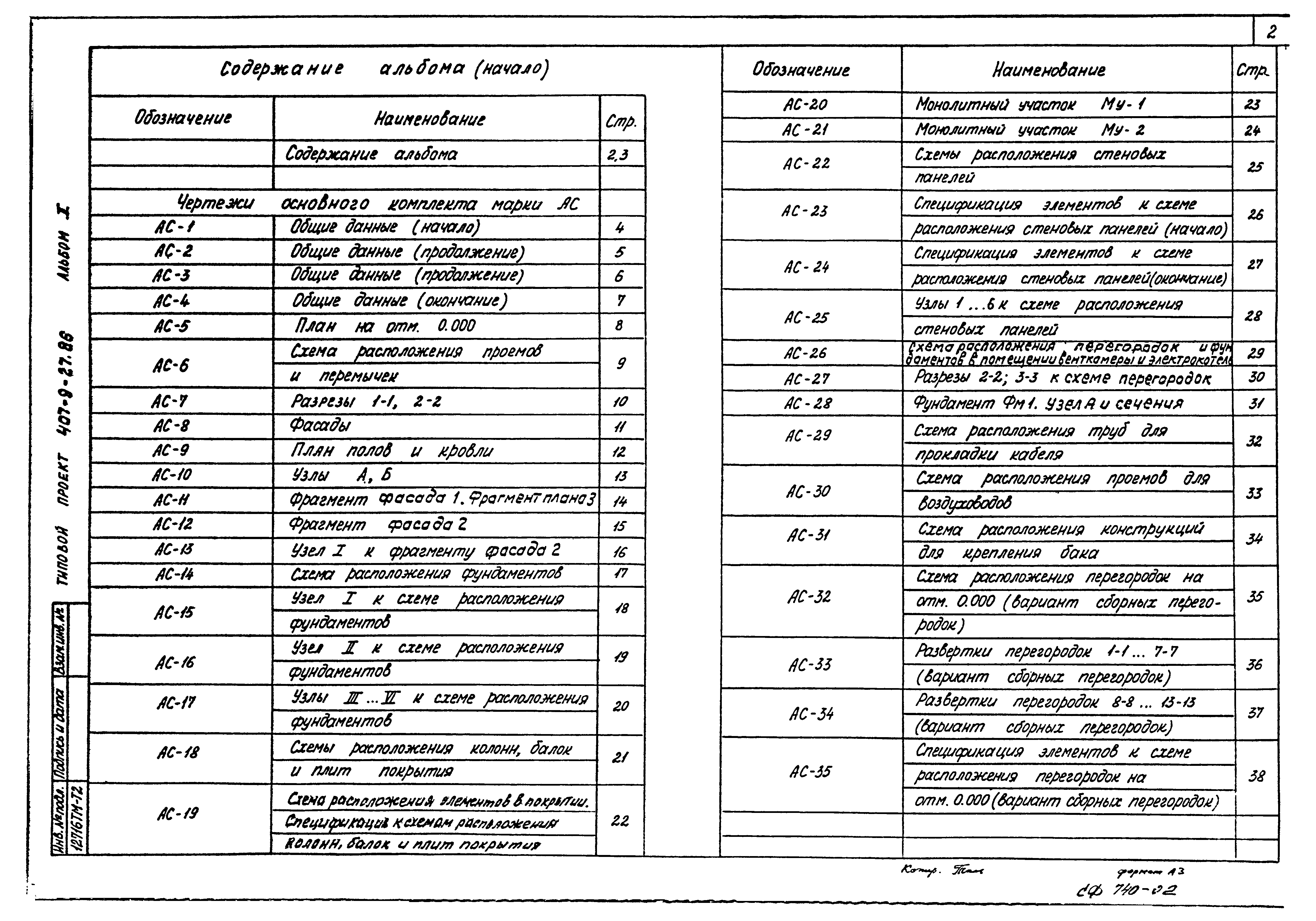 Типовой проект 407-9-27.86