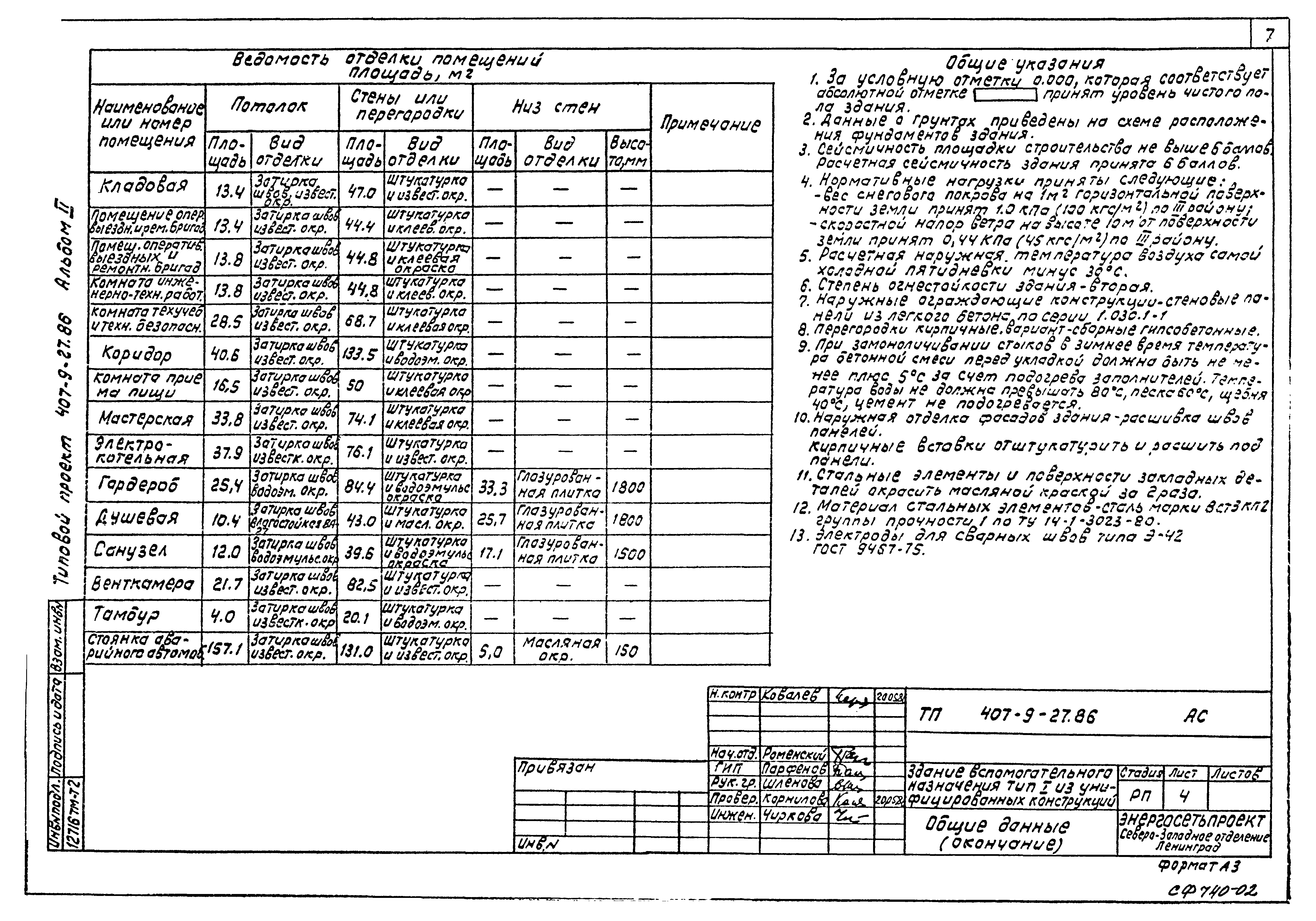 Типовой проект 407-9-27.86