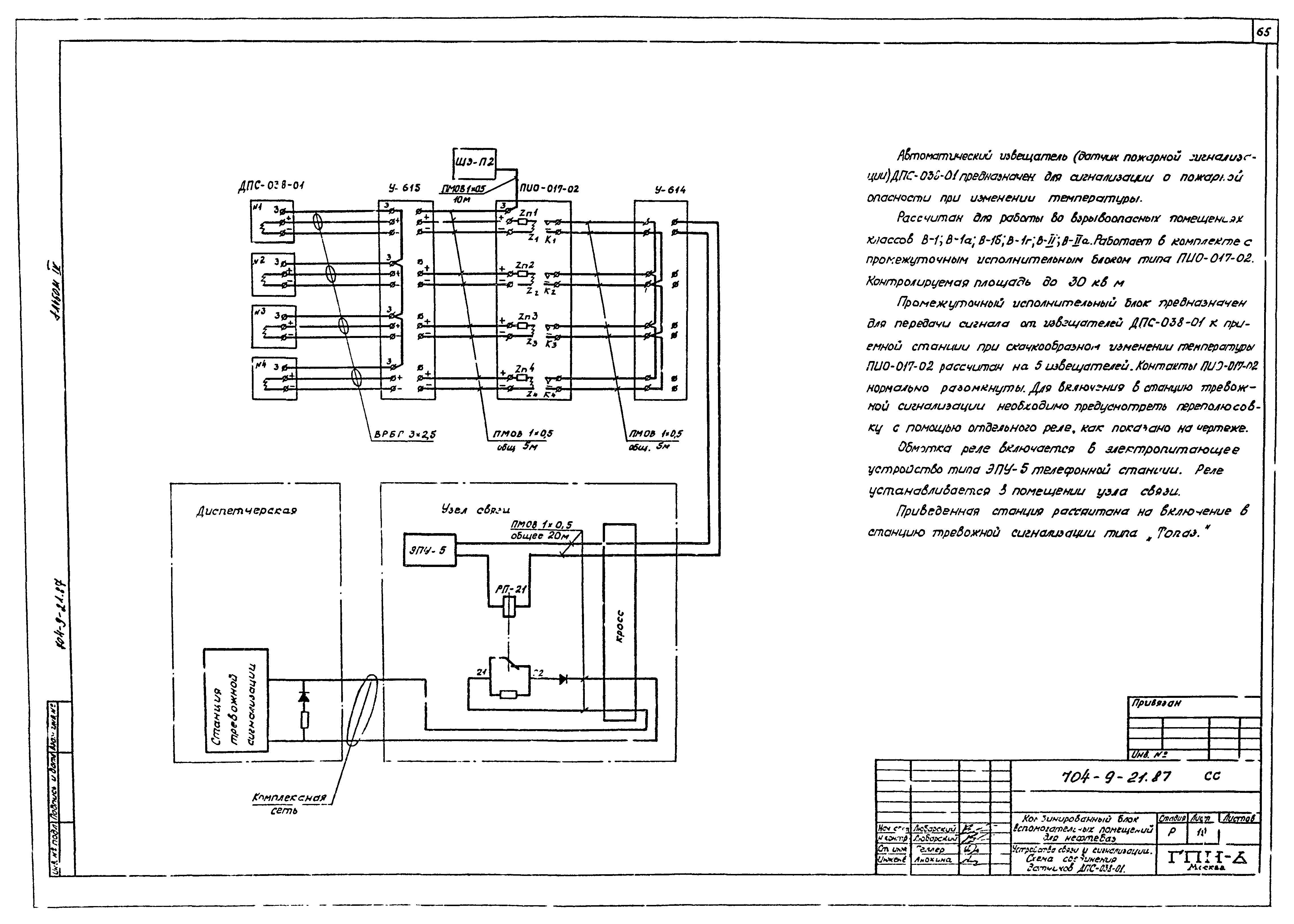 Типовой проект 704-9-21.87