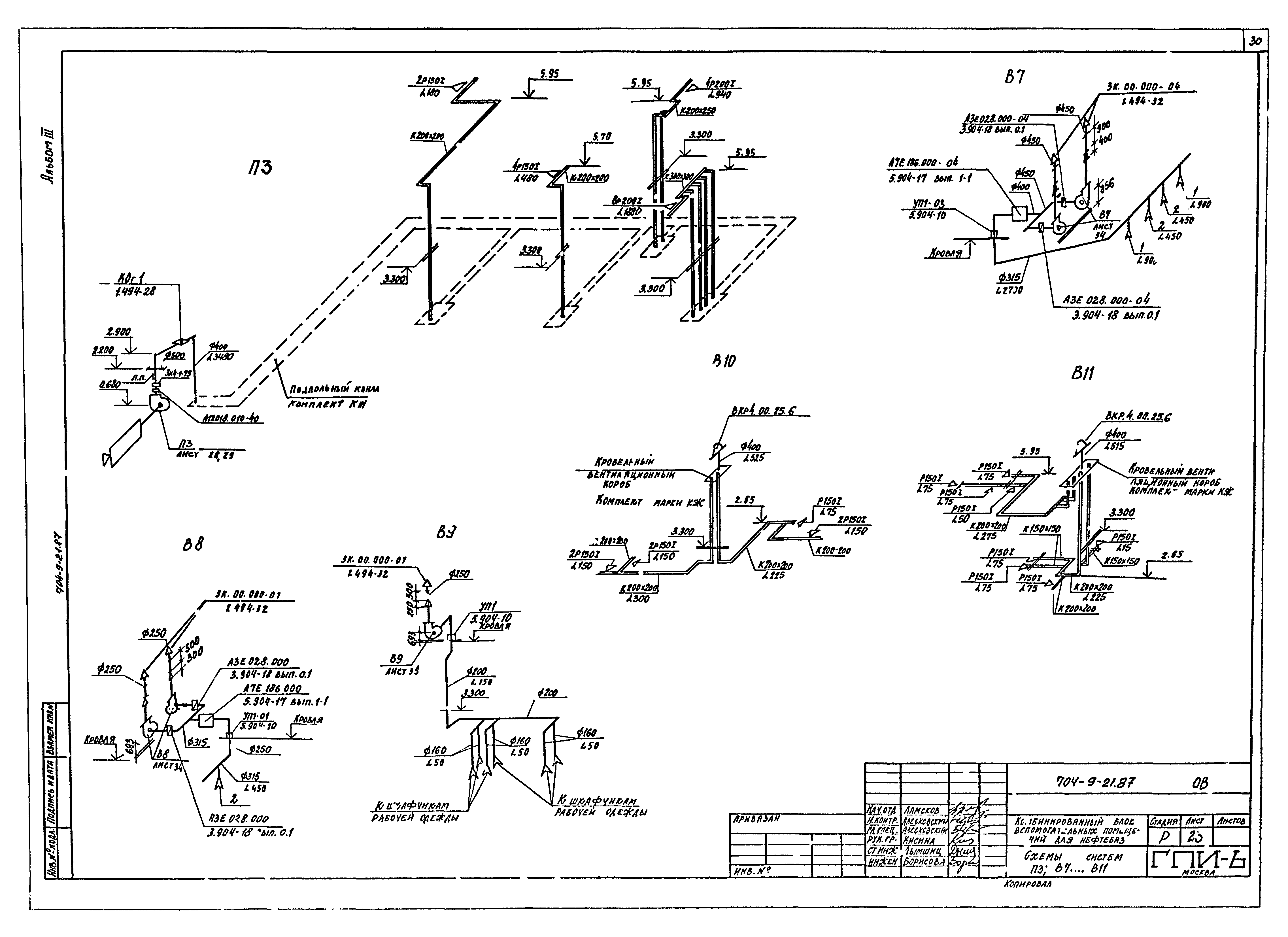 Типовой проект 704-9-21.87