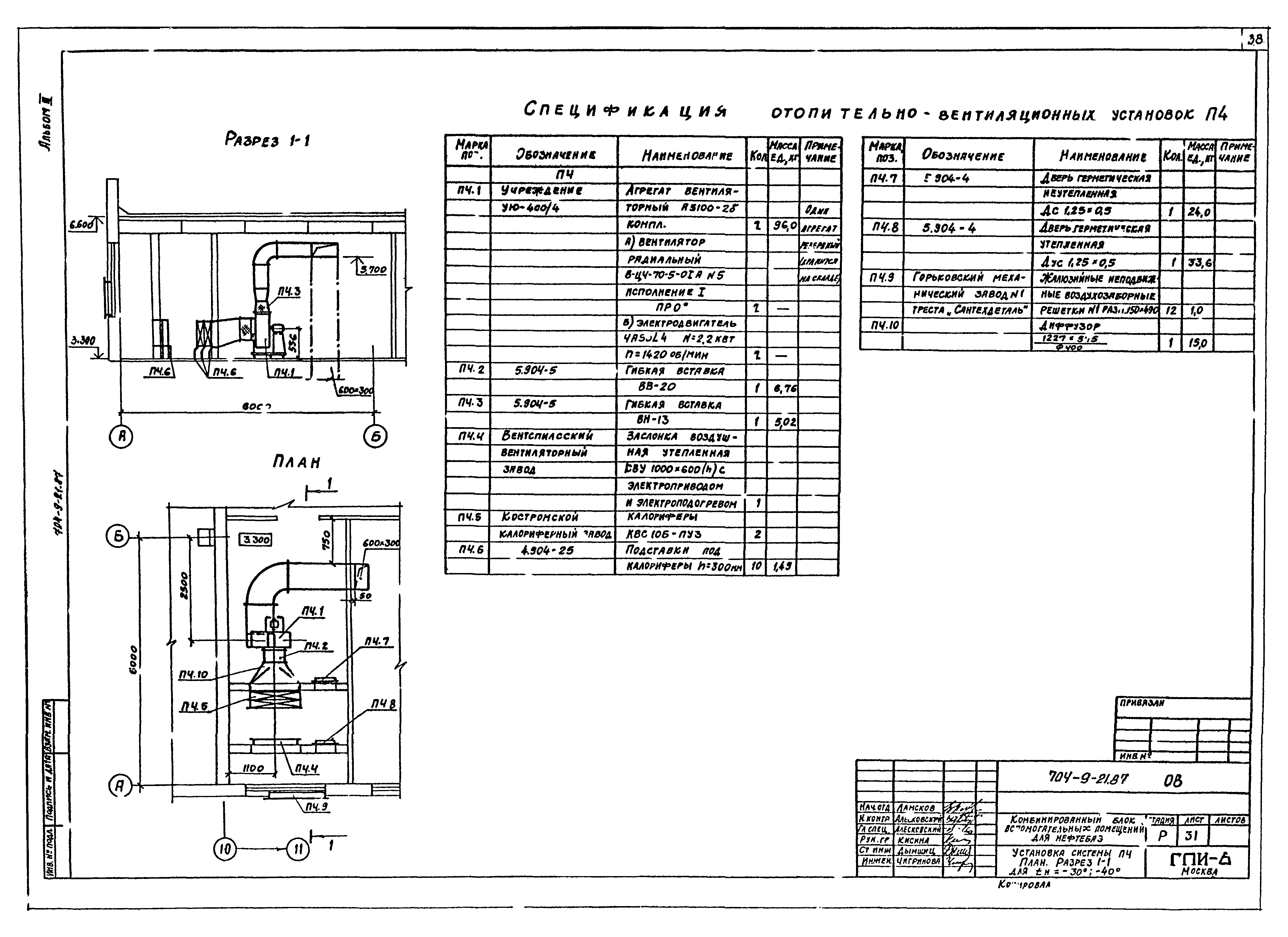 Типовой проект 704-9-21.87