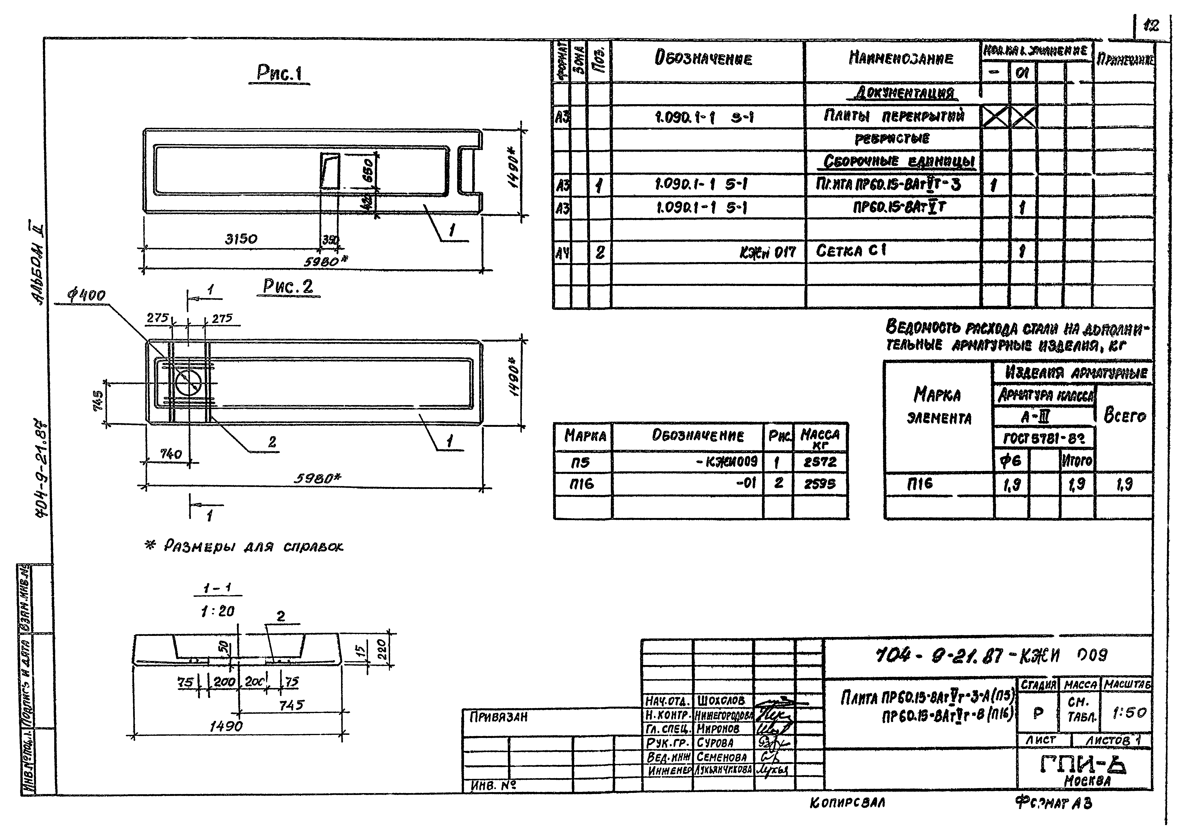 Типовой проект 704-9-21.87