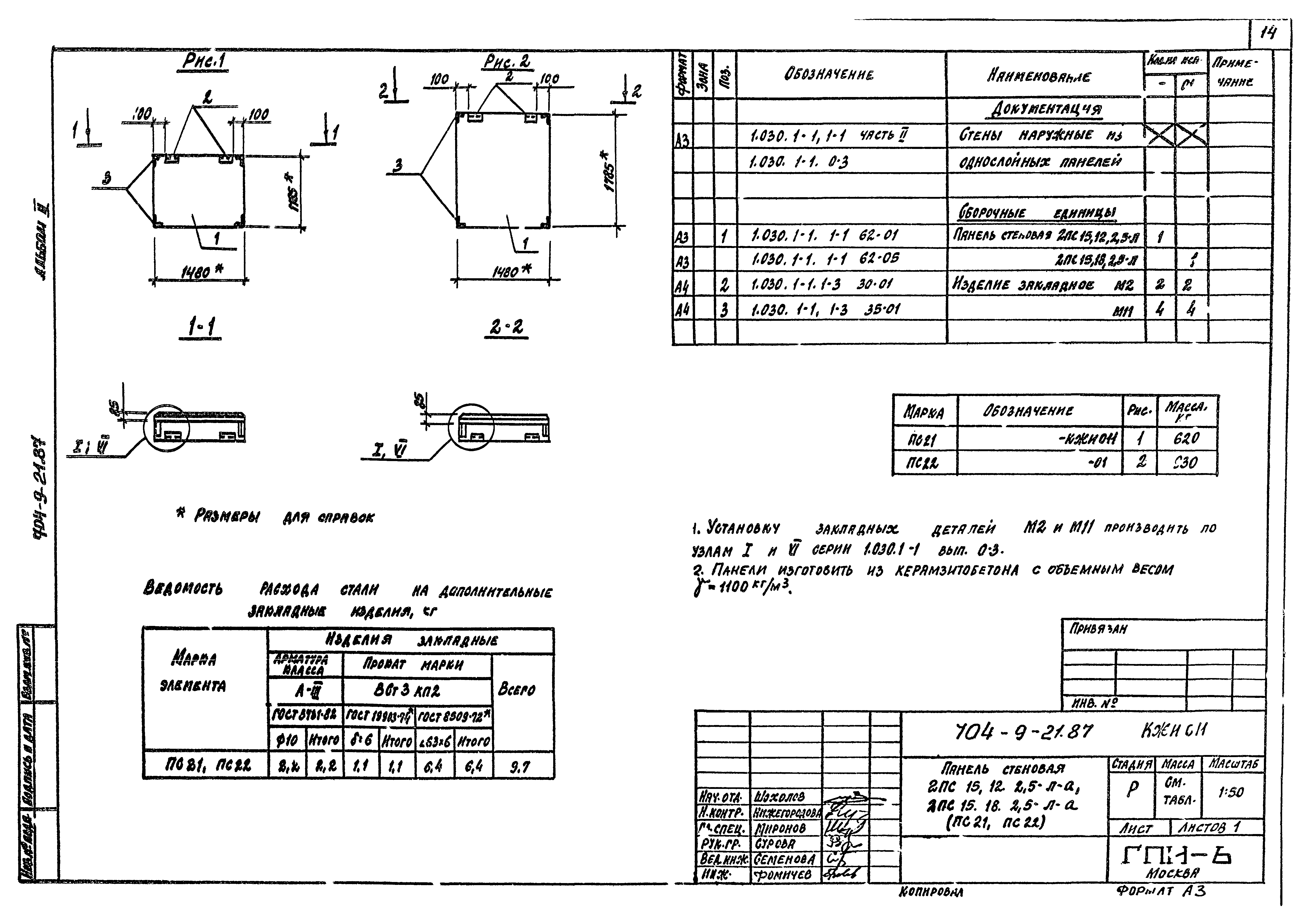 Типовой проект 704-9-21.87