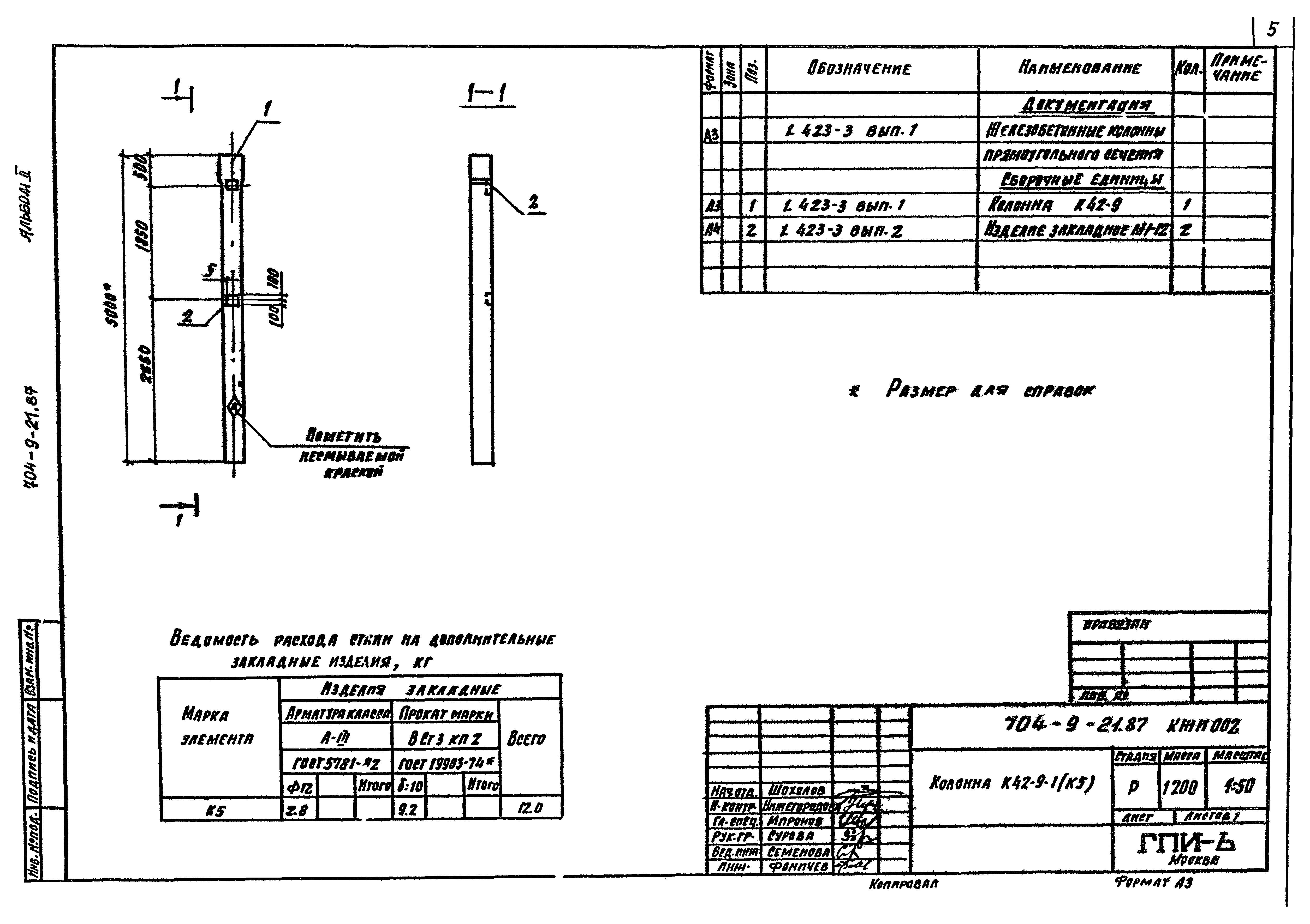 Типовой проект 704-9-21.87