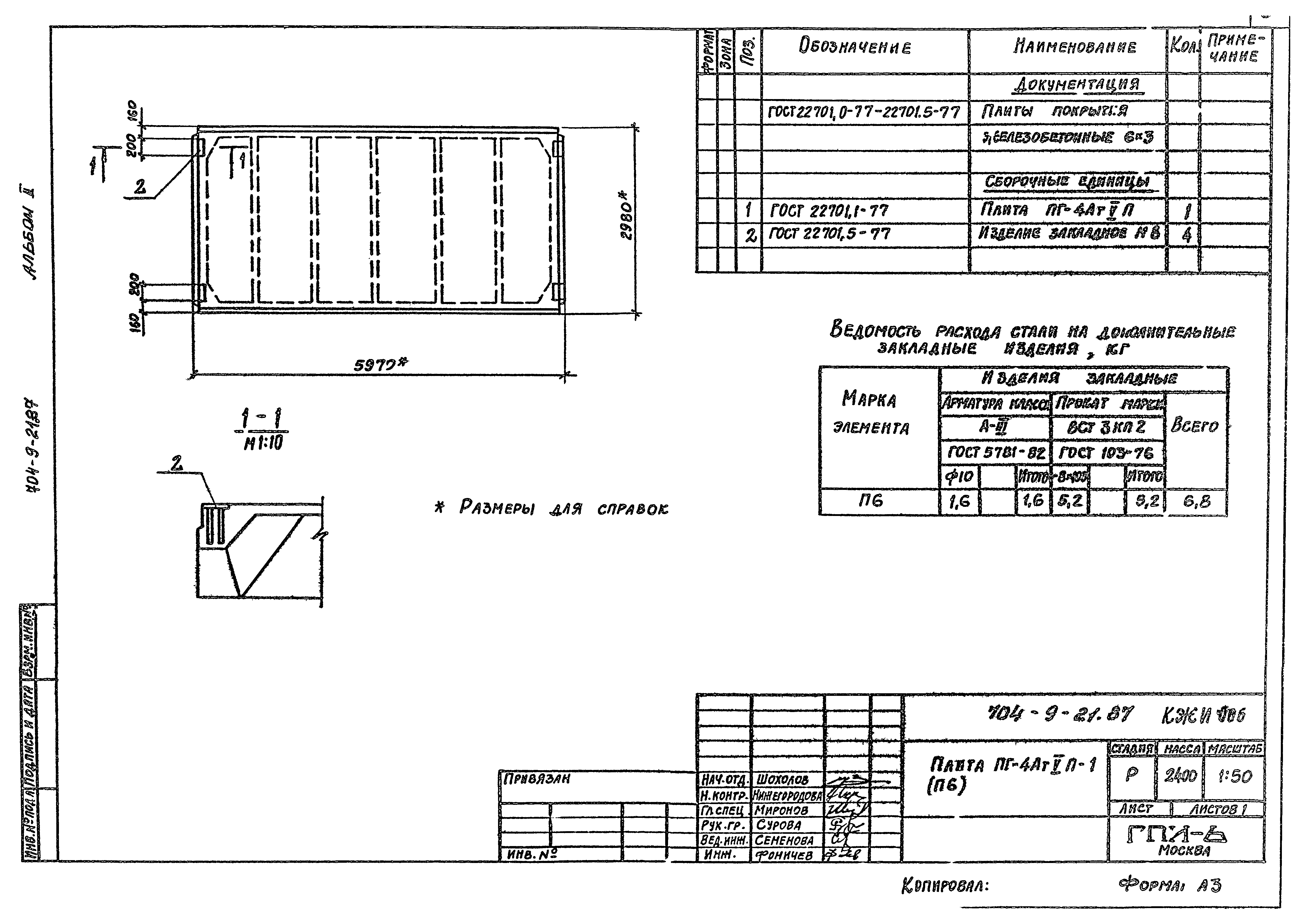 Типовой проект 704-9-21.87