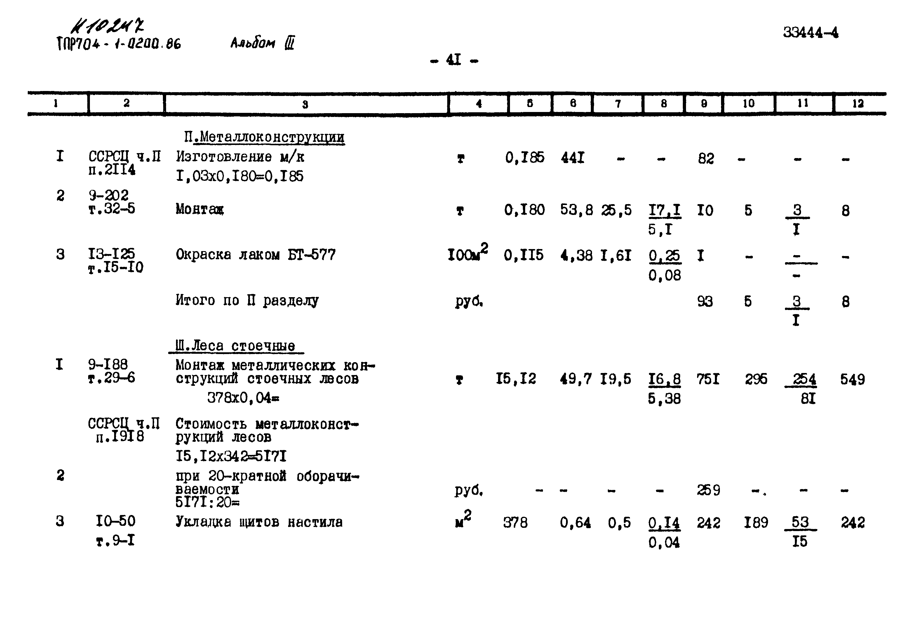 Типовые проектные решения 704-1-0200.86