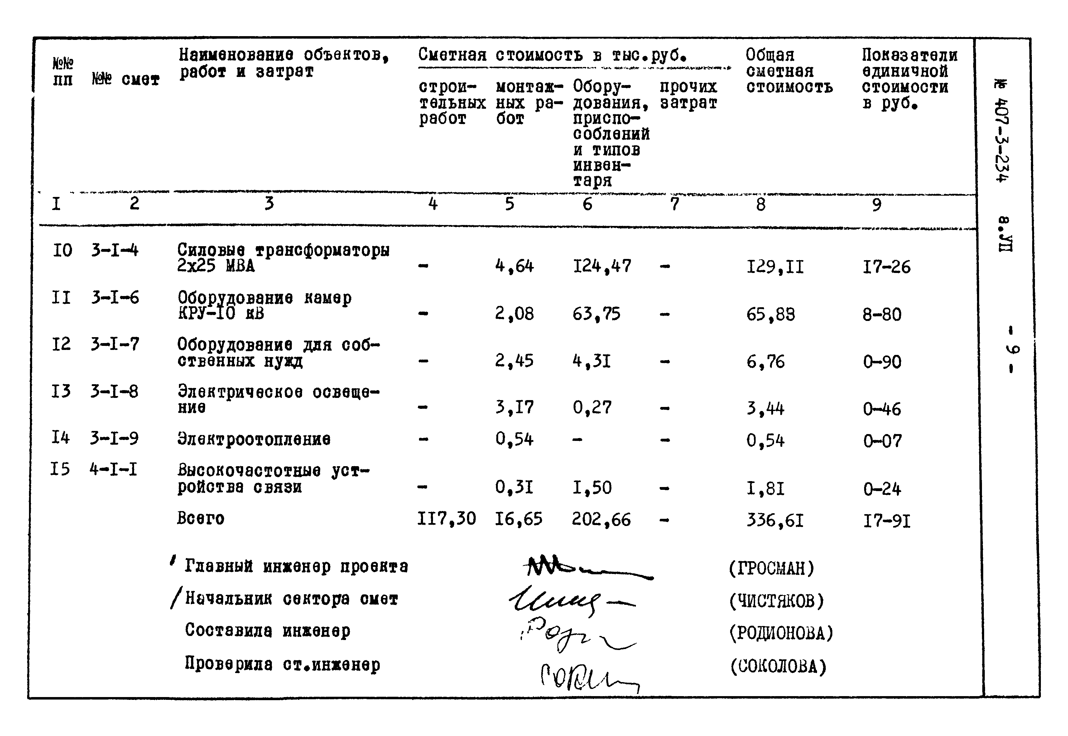 Типовой проект 407-3-234