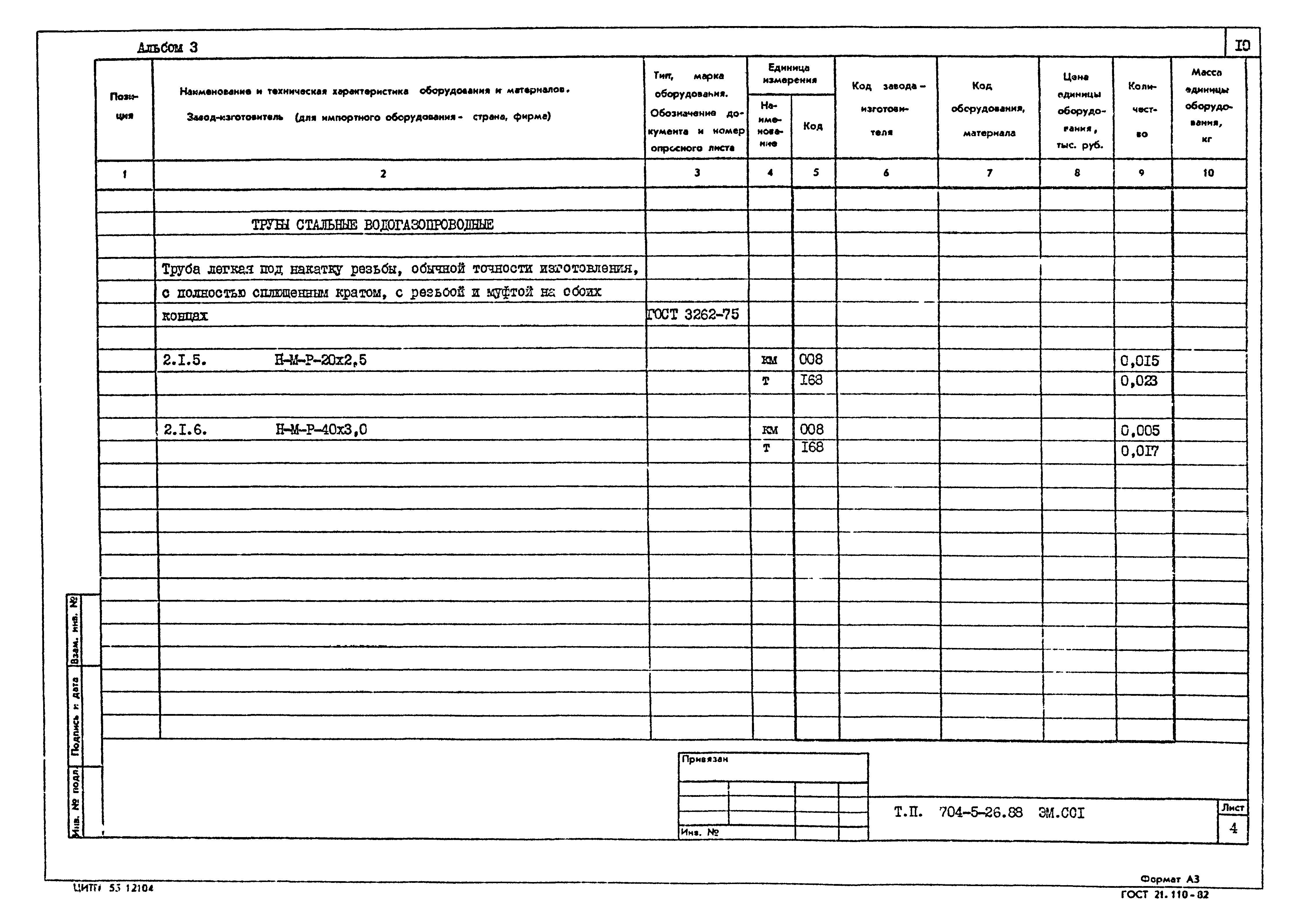 Типовой проект 704-5-26.88