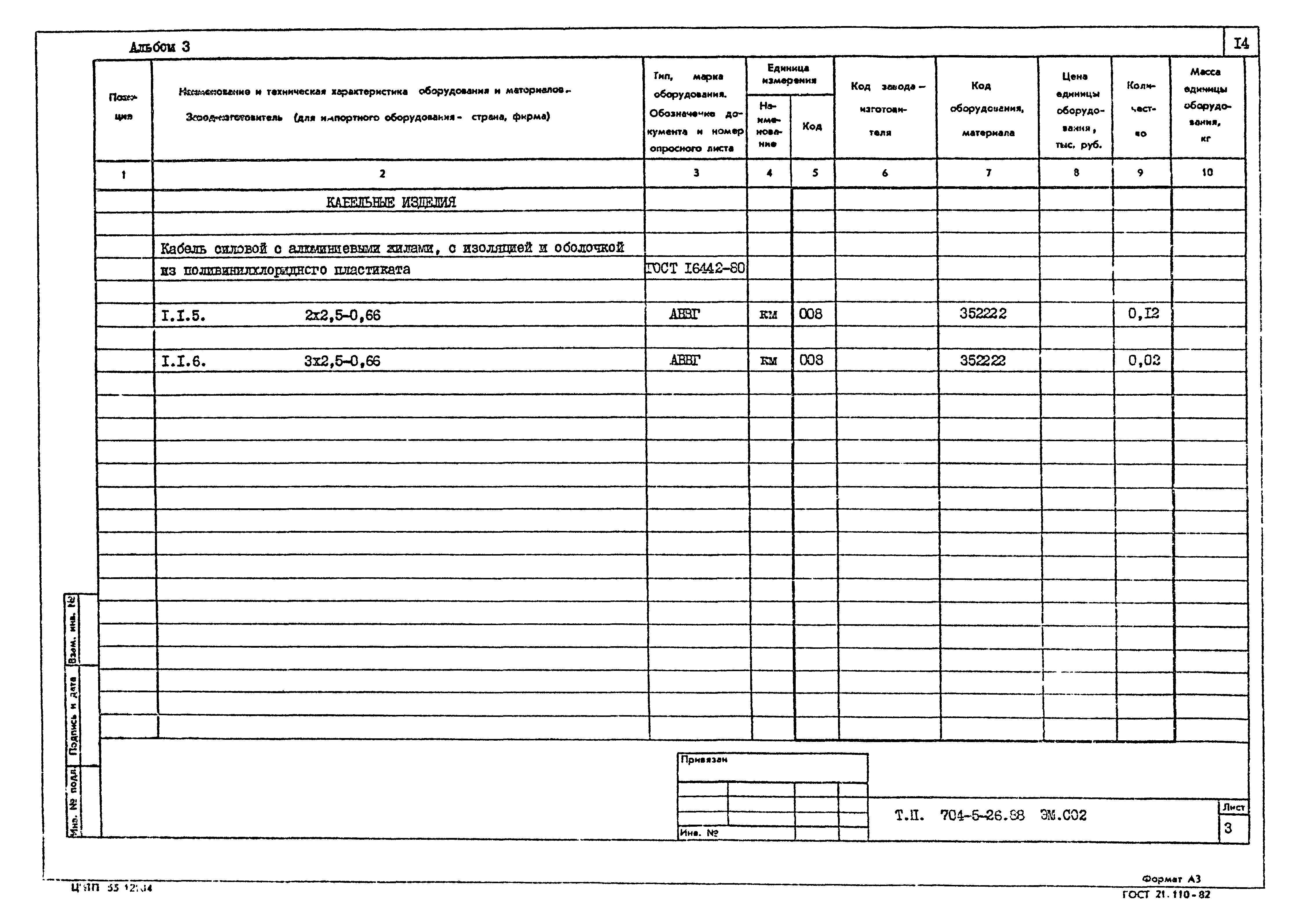 Типовой проект 704-5-26.88