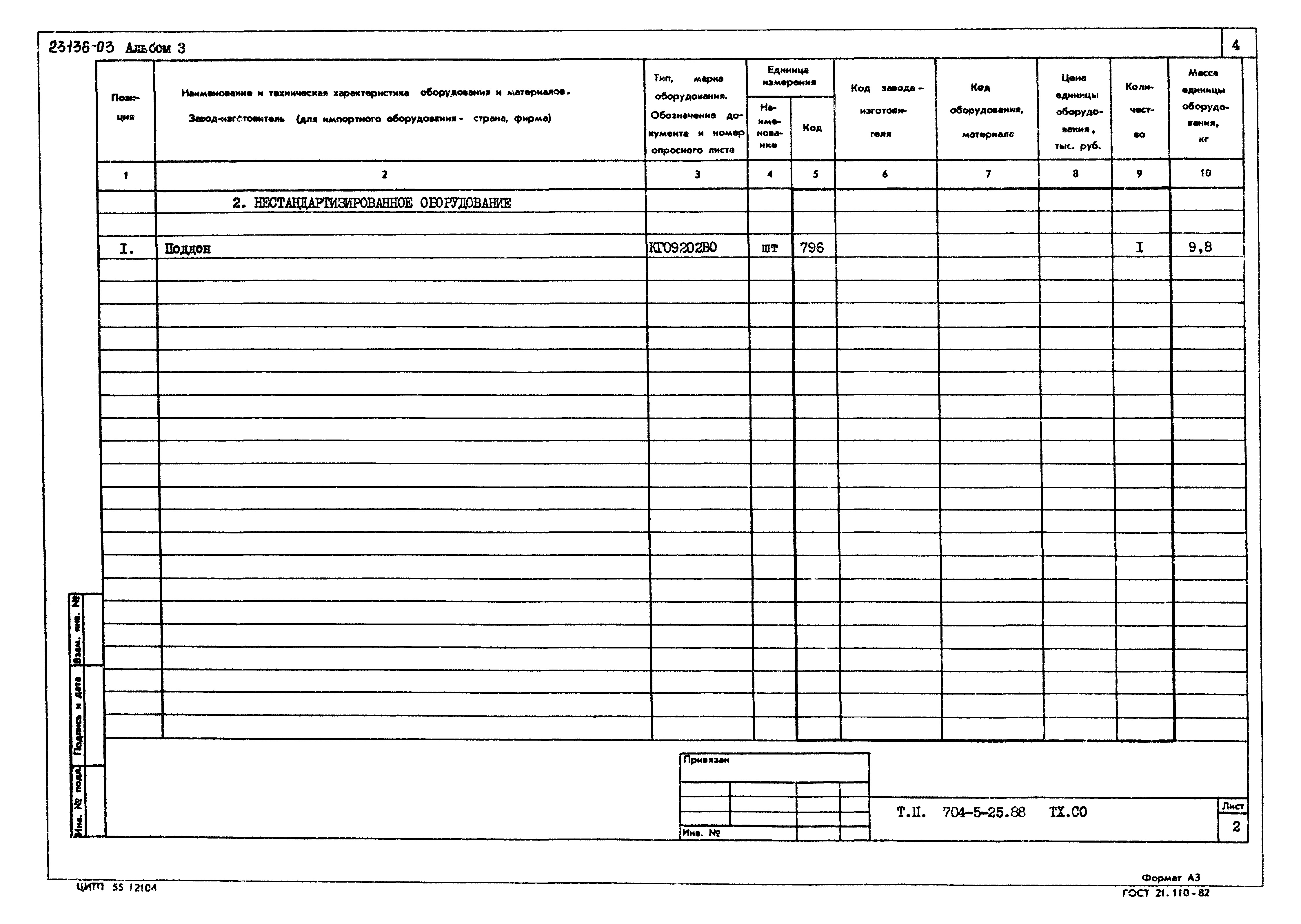 Типовой проект 704-5-25.88