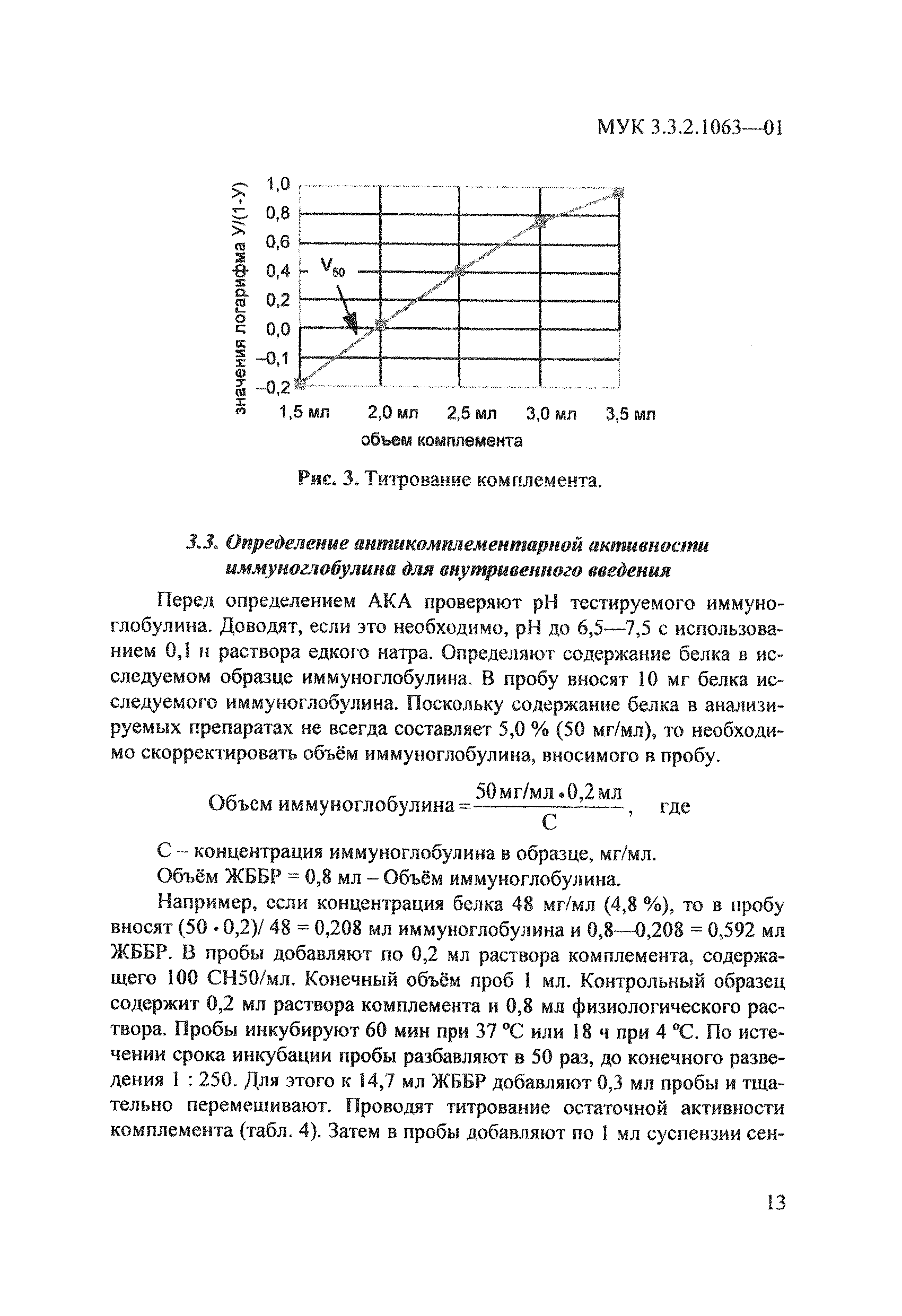 МУК 3.3.2.1063-01