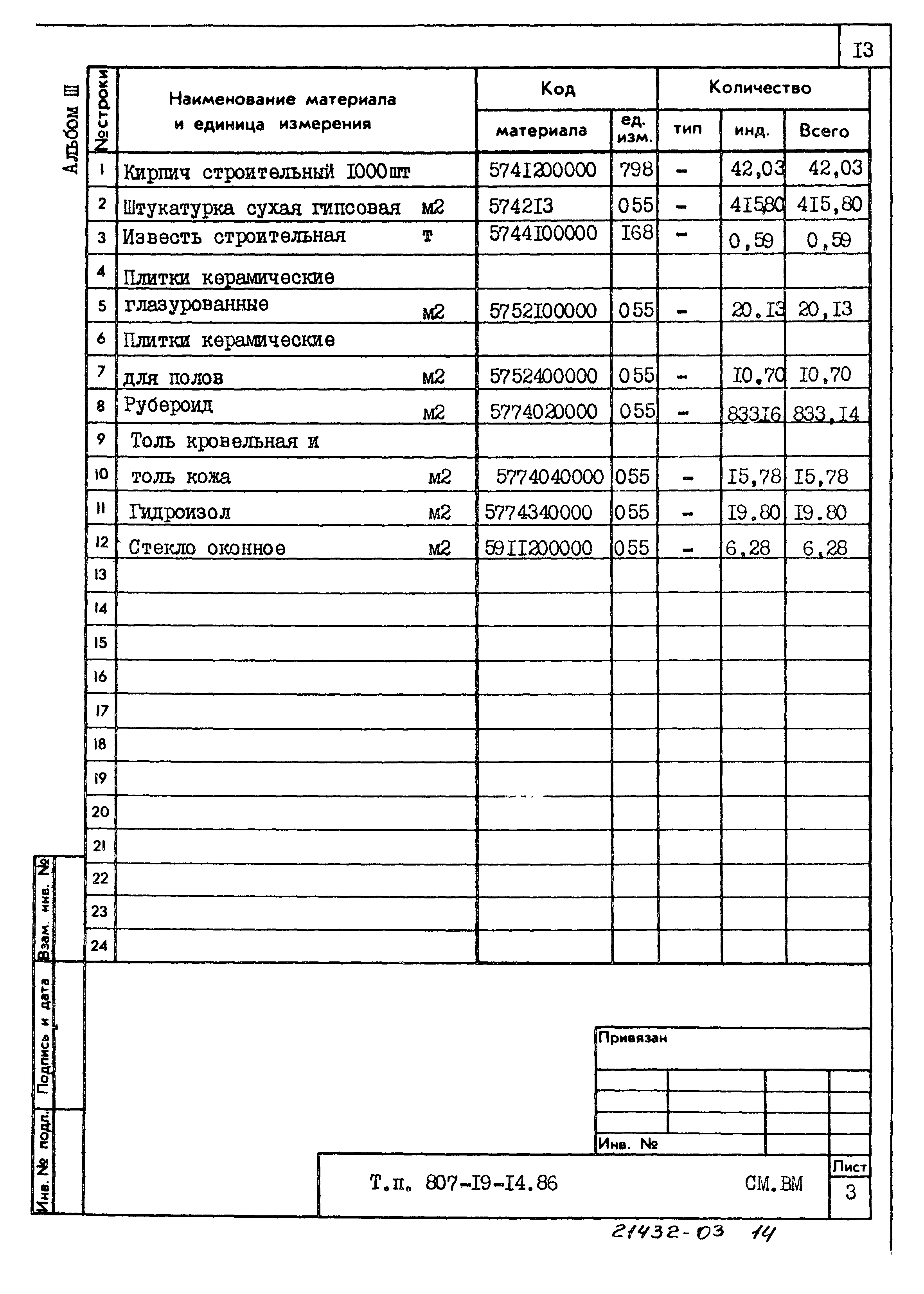 Типовой проект 807-19-14.86