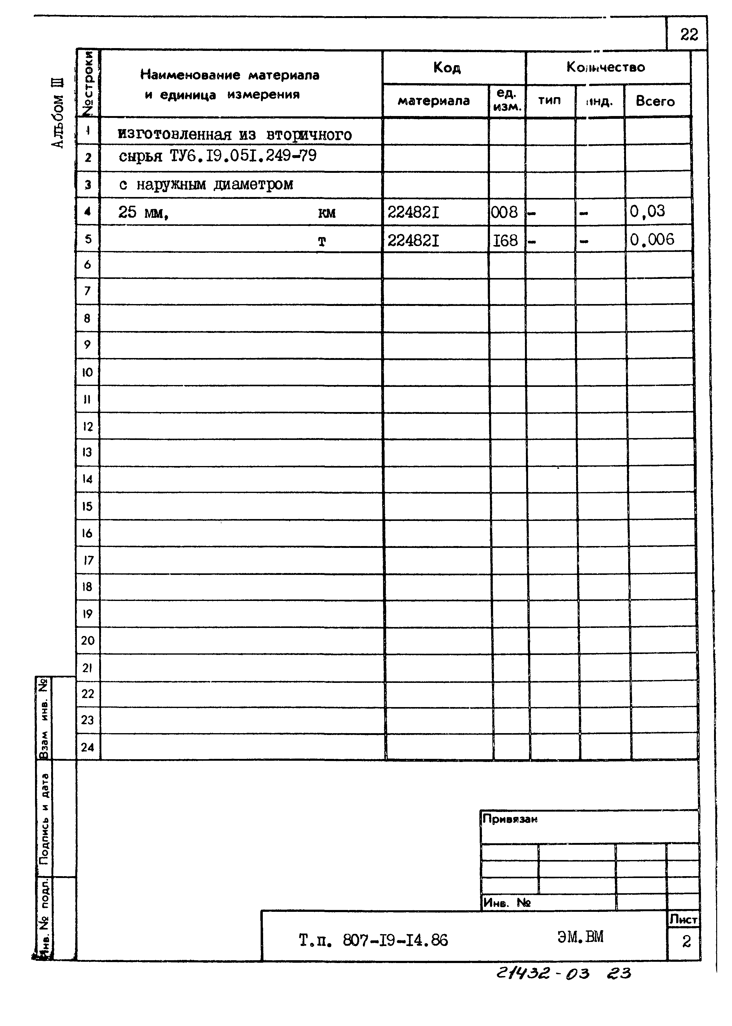 Типовой проект 807-19-14.86