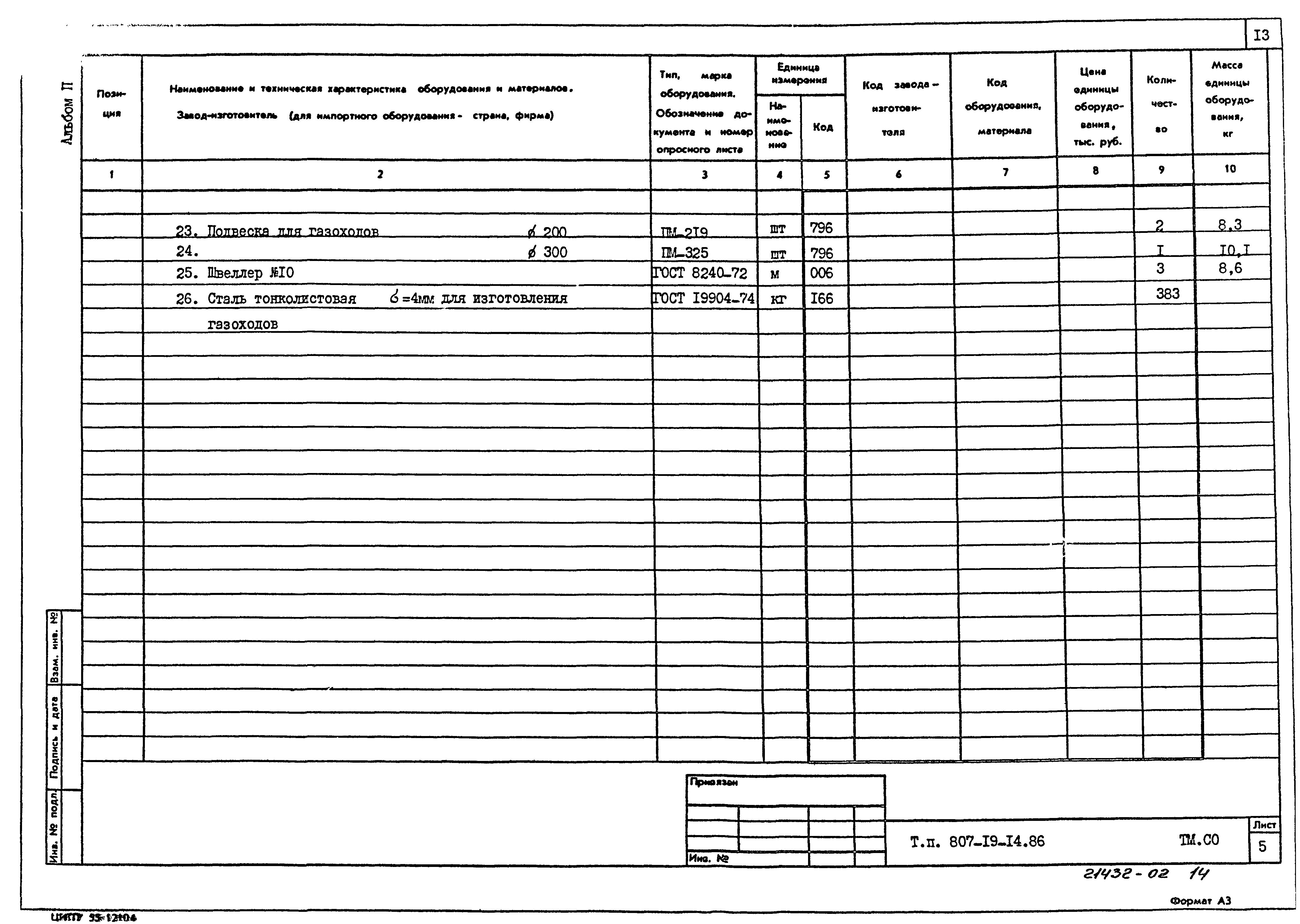 Типовой проект 807-19-14.86