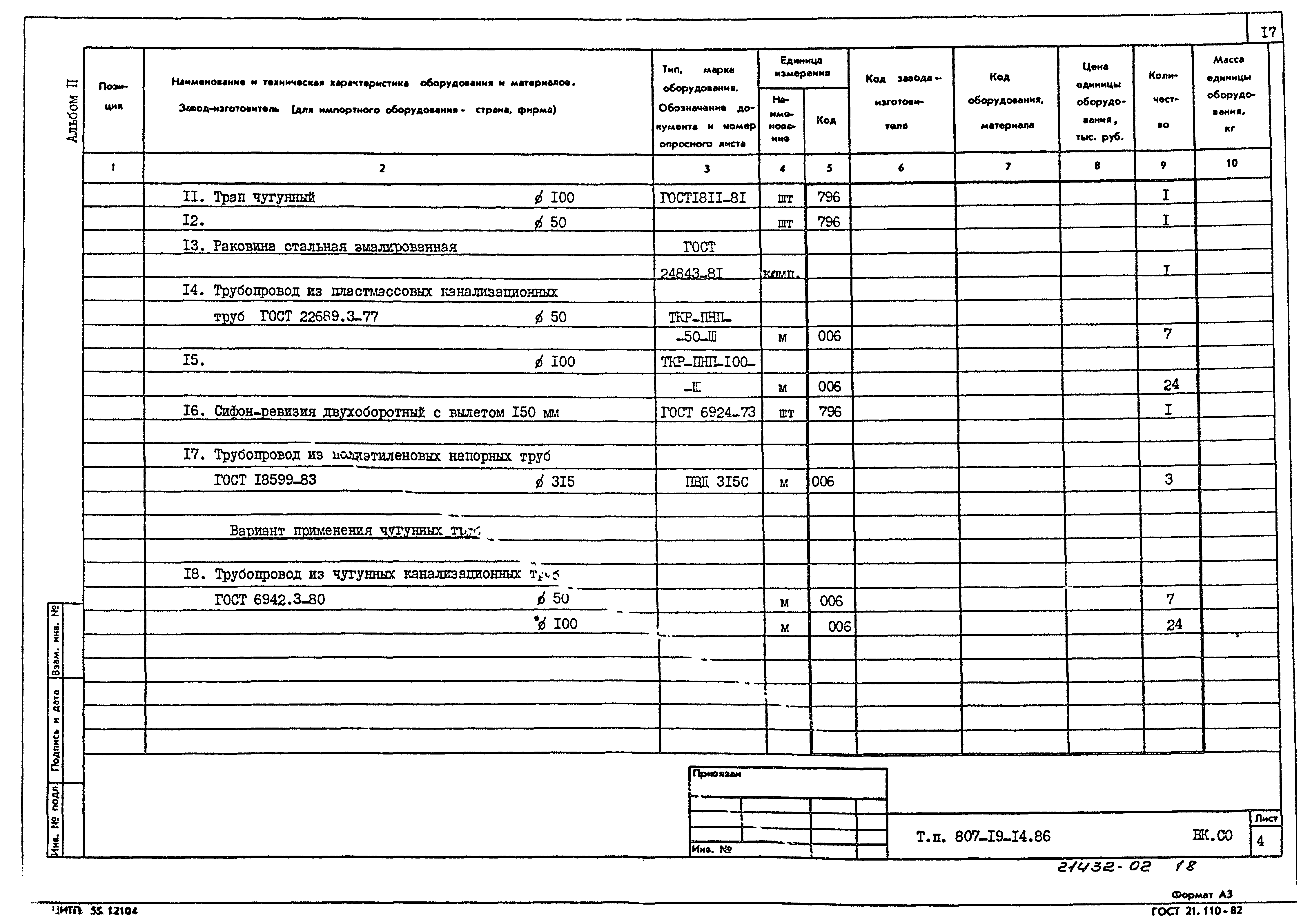 Типовой проект 807-19-14.86