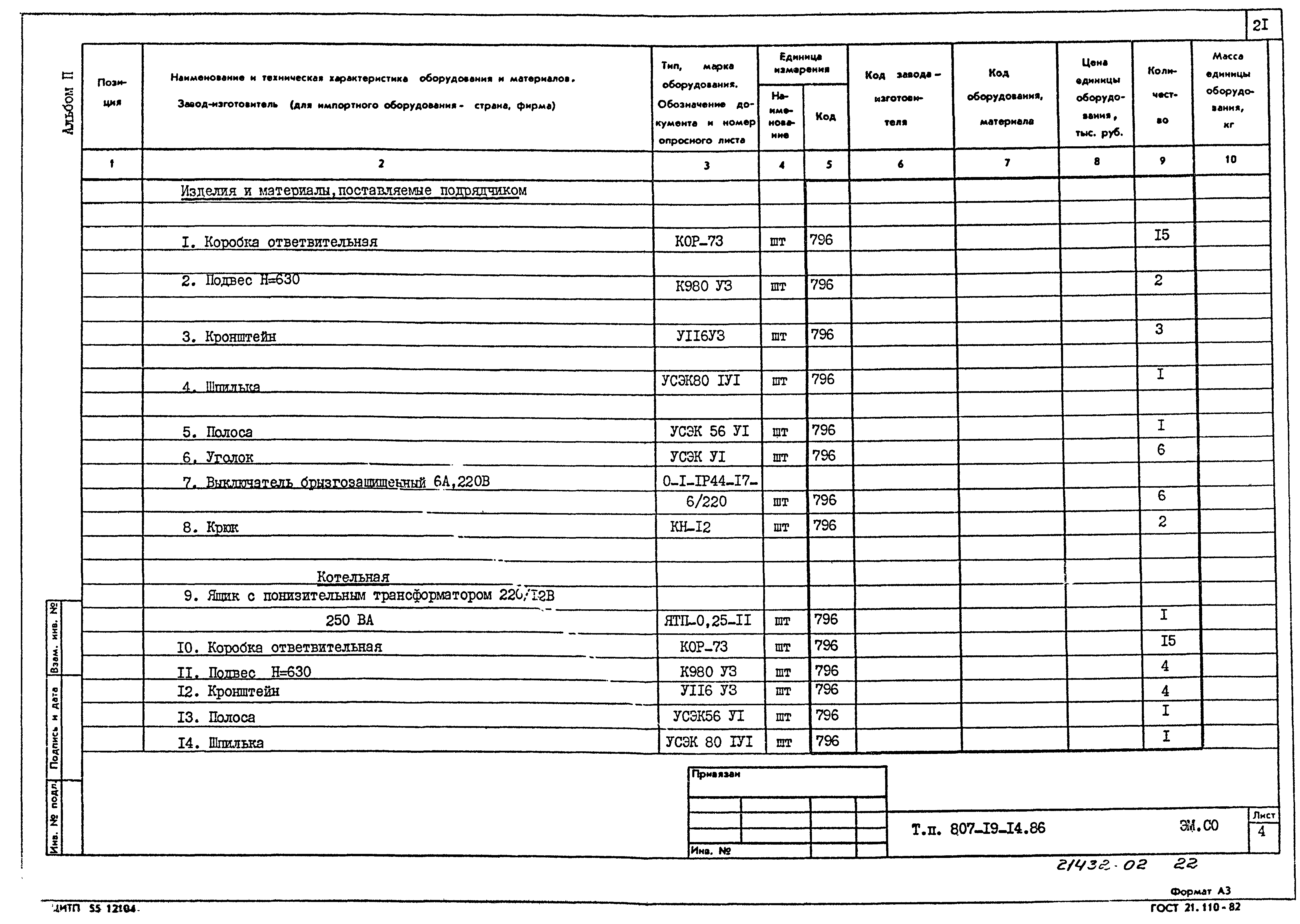 Типовой проект 807-19-14.86