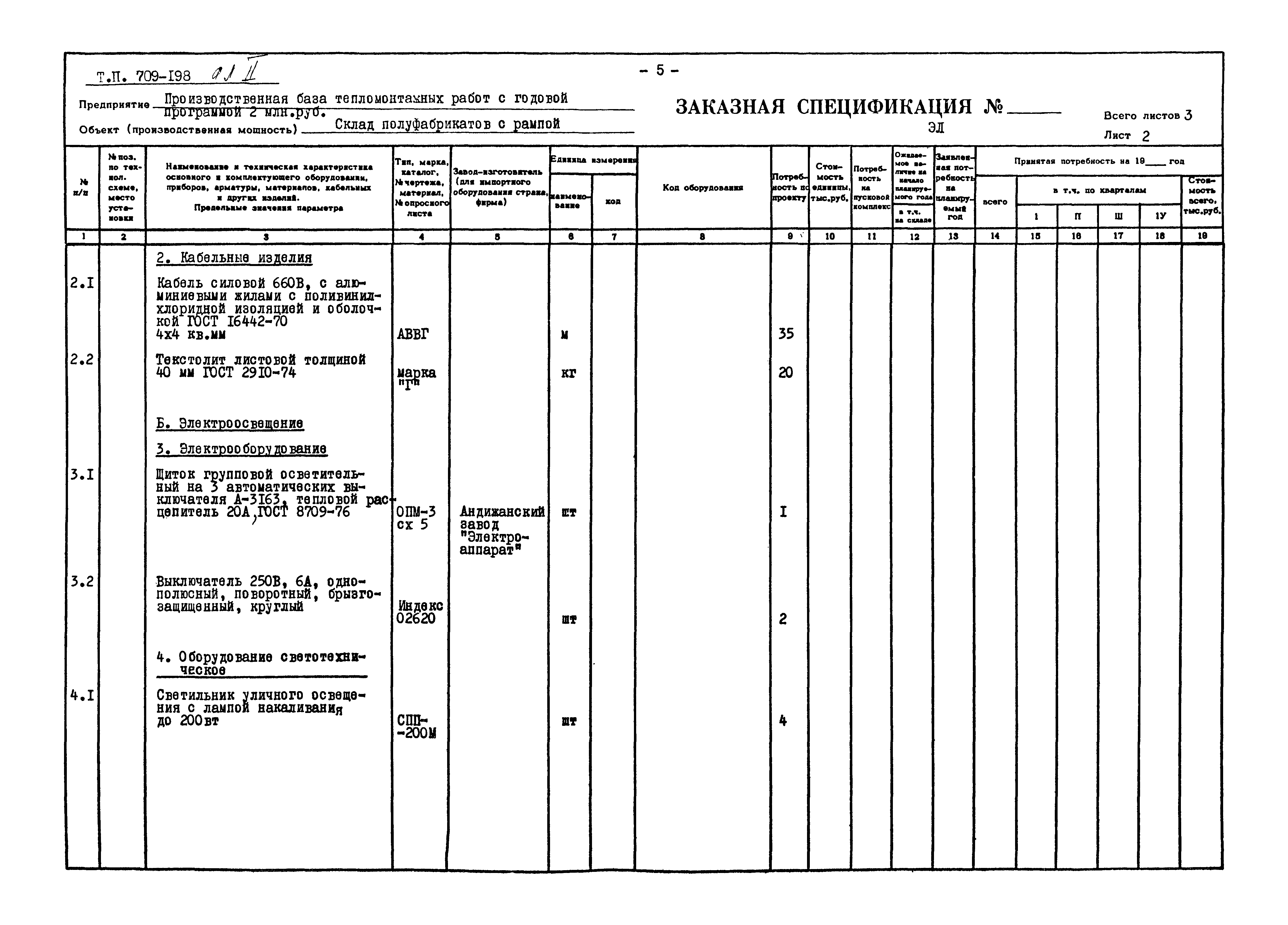 Типовой проект 709-198