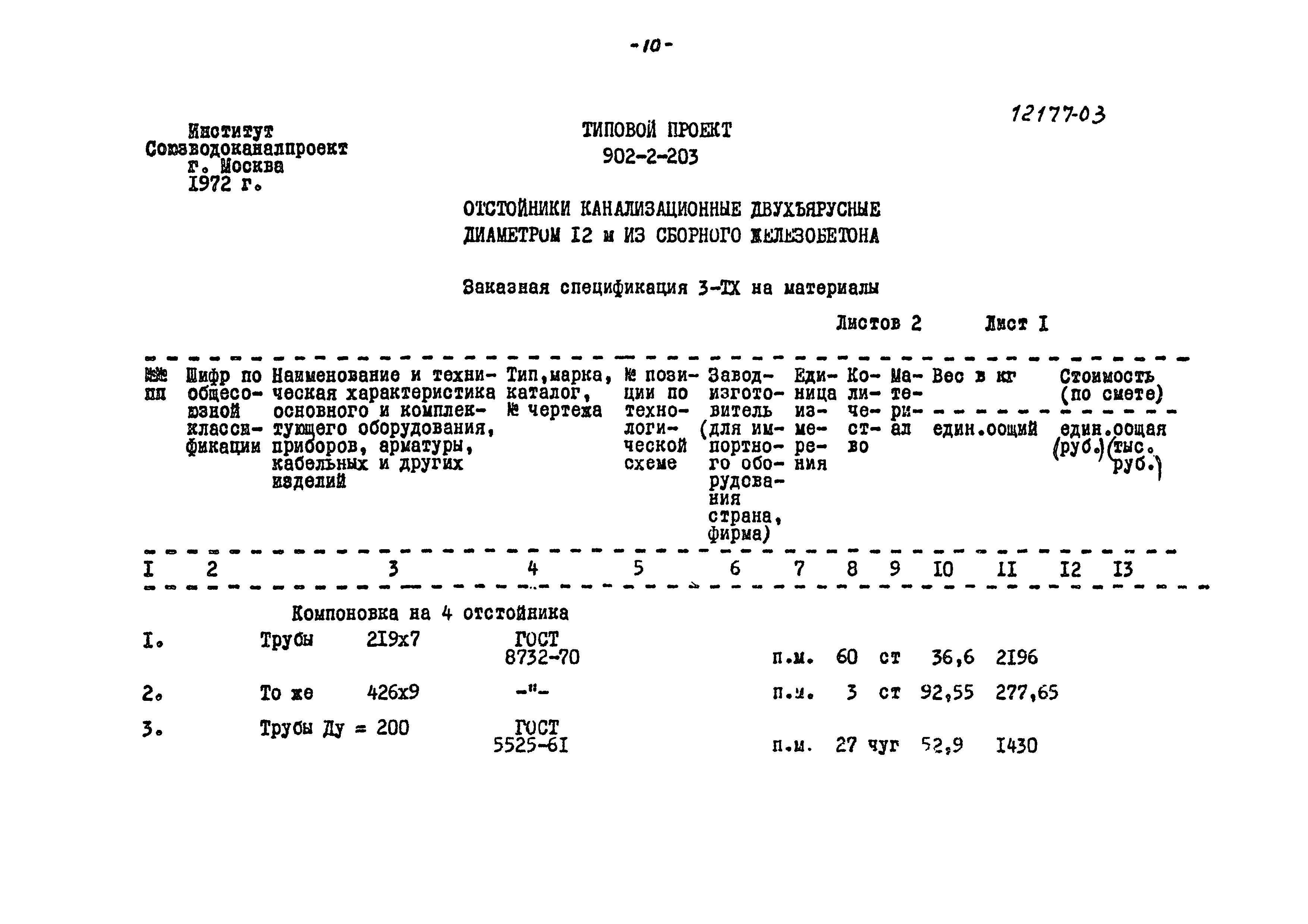Типовой проект 902-2-203