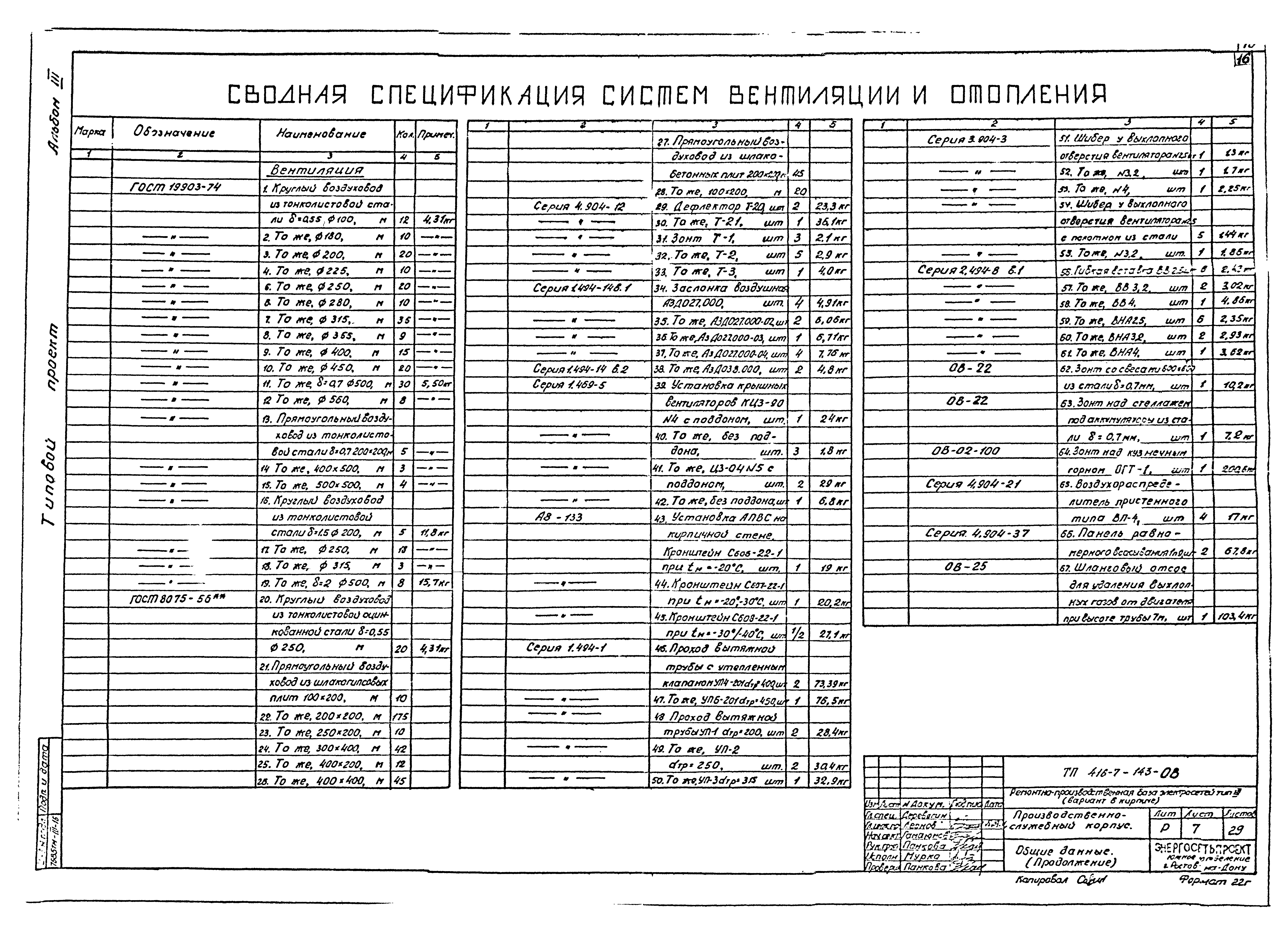 Типовой проект 416-7-143