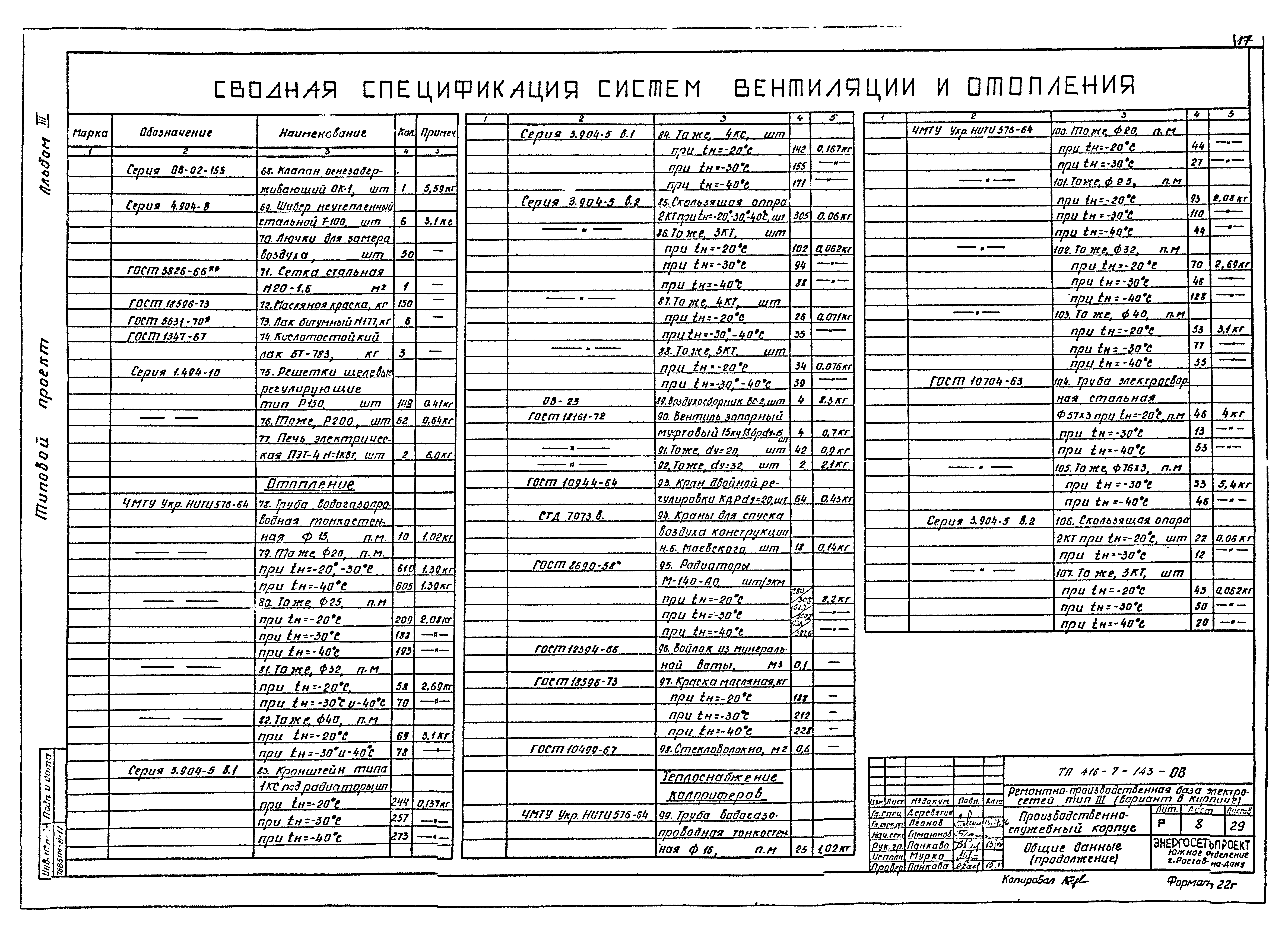 Типовой проект 416-7-143