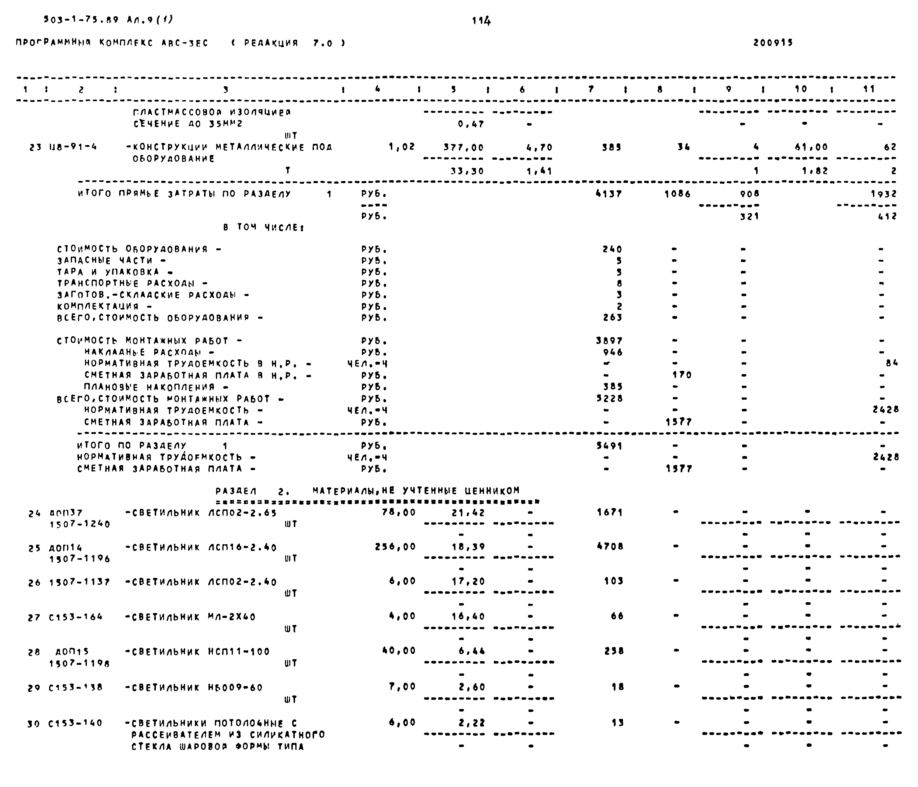 Типовой проект 503-1-75.89