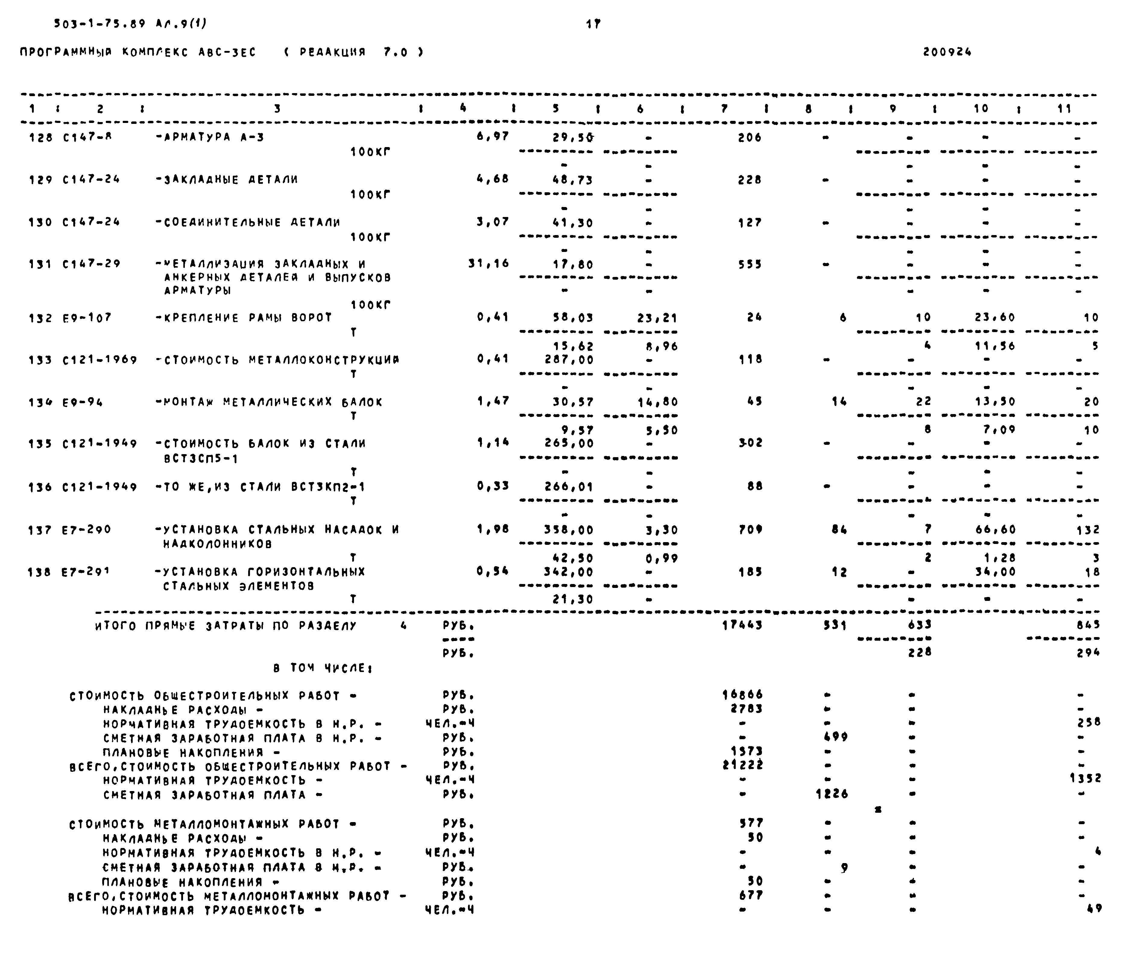 Типовой проект 503-1-75.89