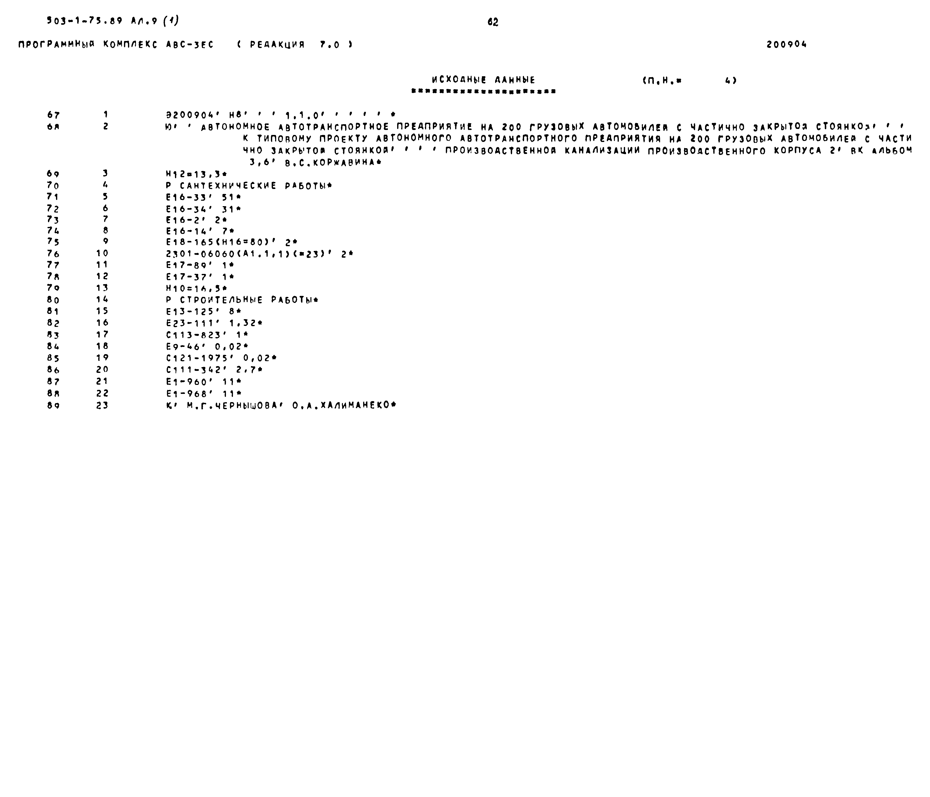 Типовой проект 503-1-75.89