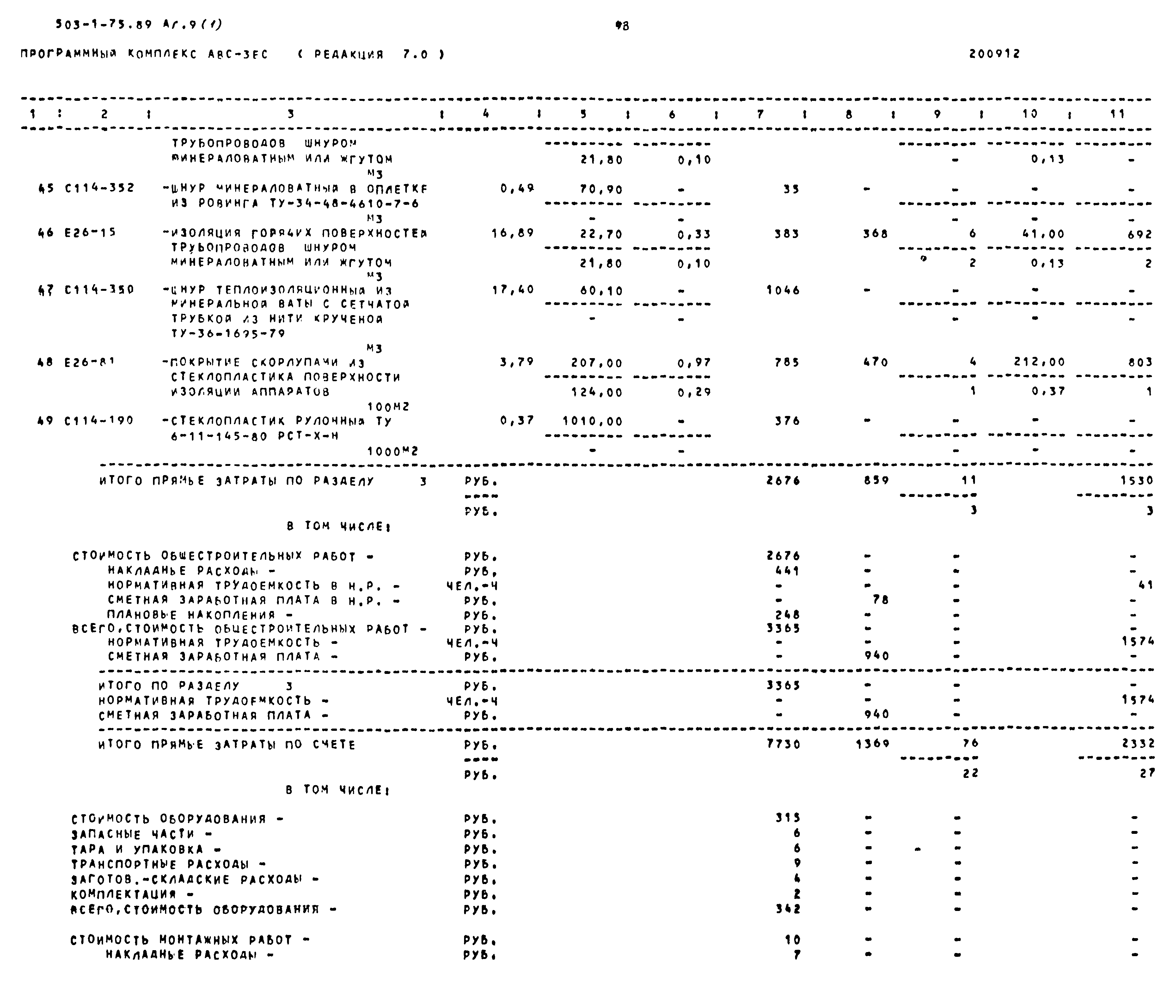 Типовой проект 503-1-75.89