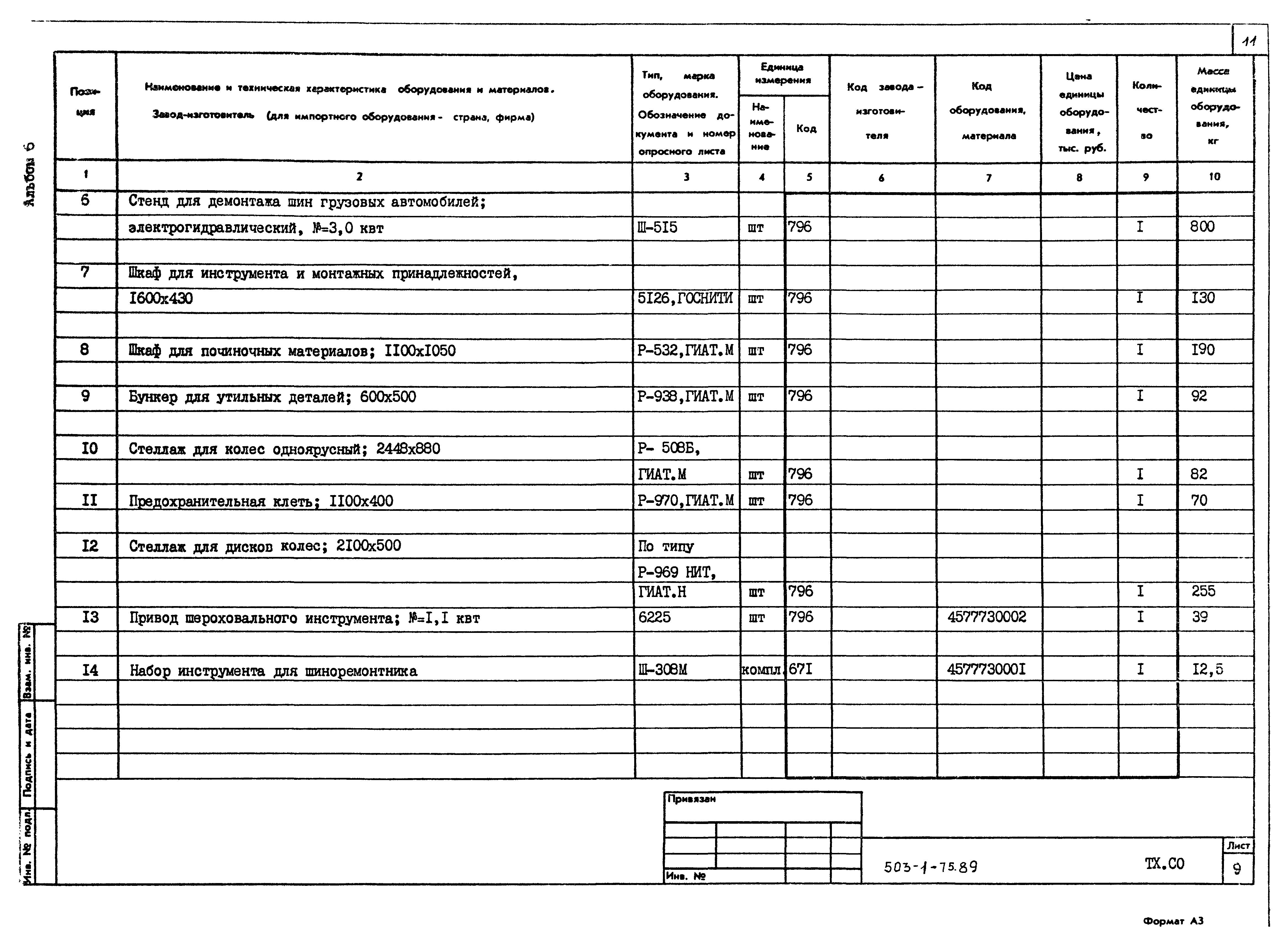 Типовой проект 503-1-75.89