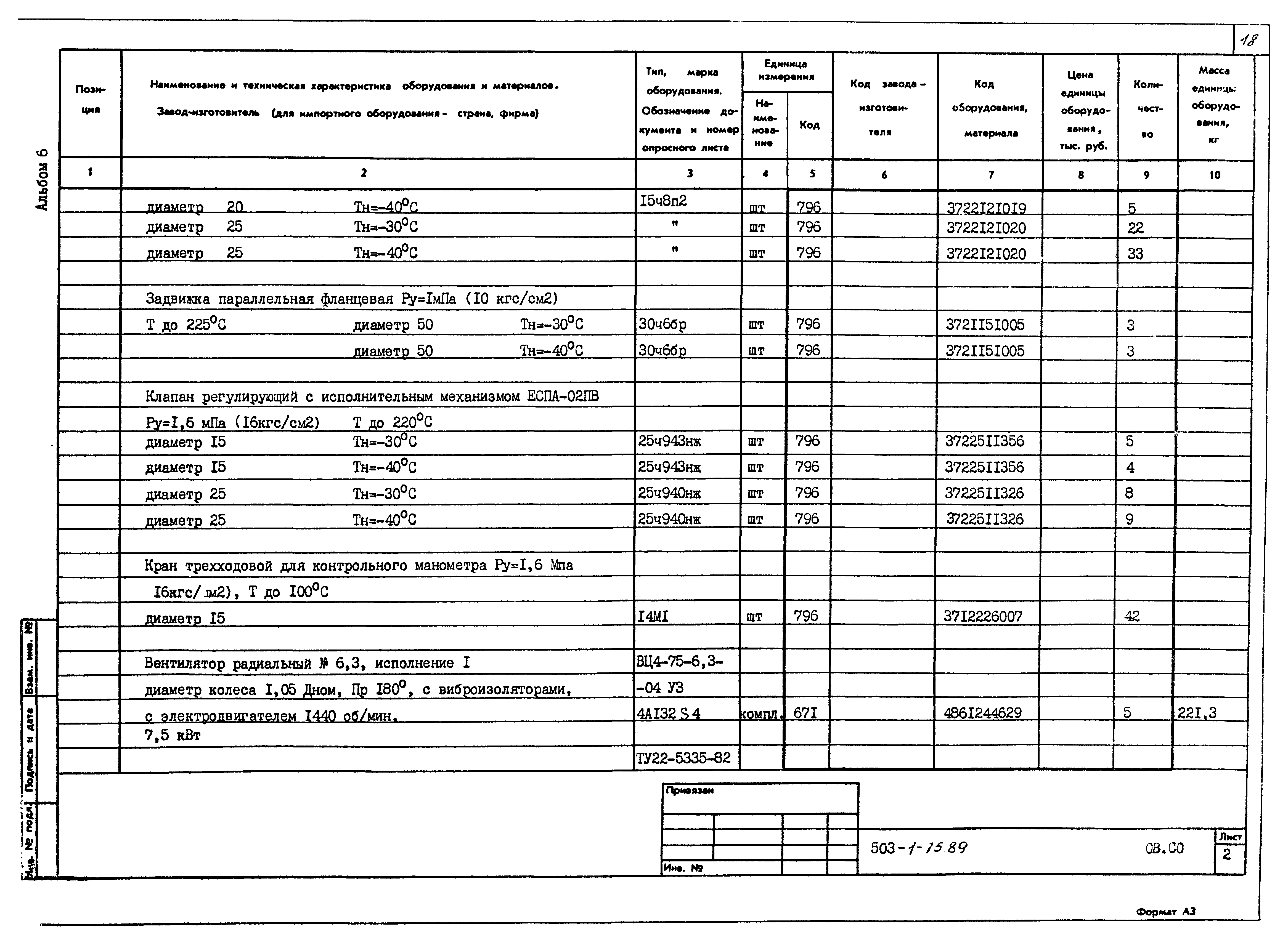 Типовой проект 503-1-75.89
