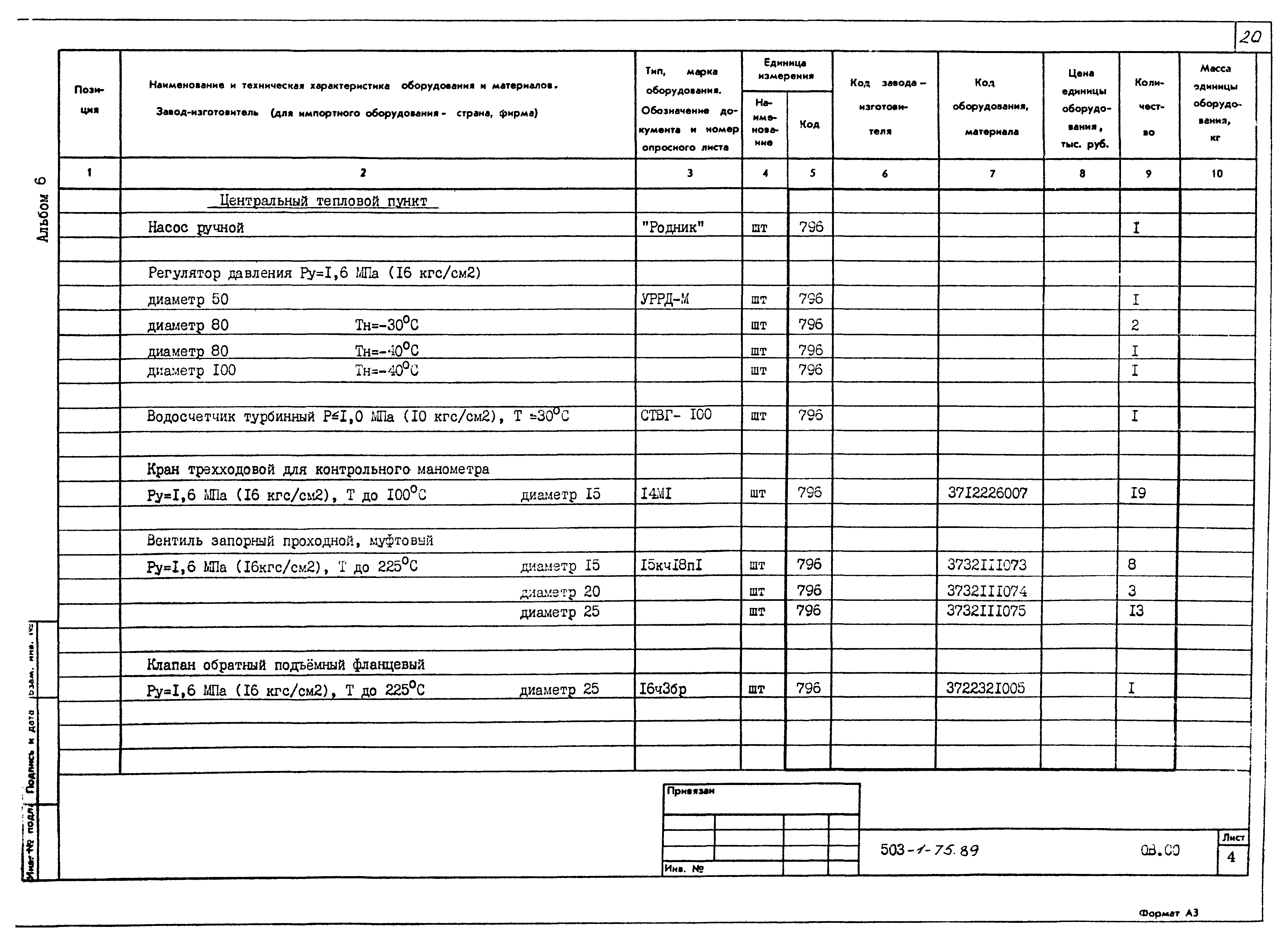 Типовой проект 503-1-75.89