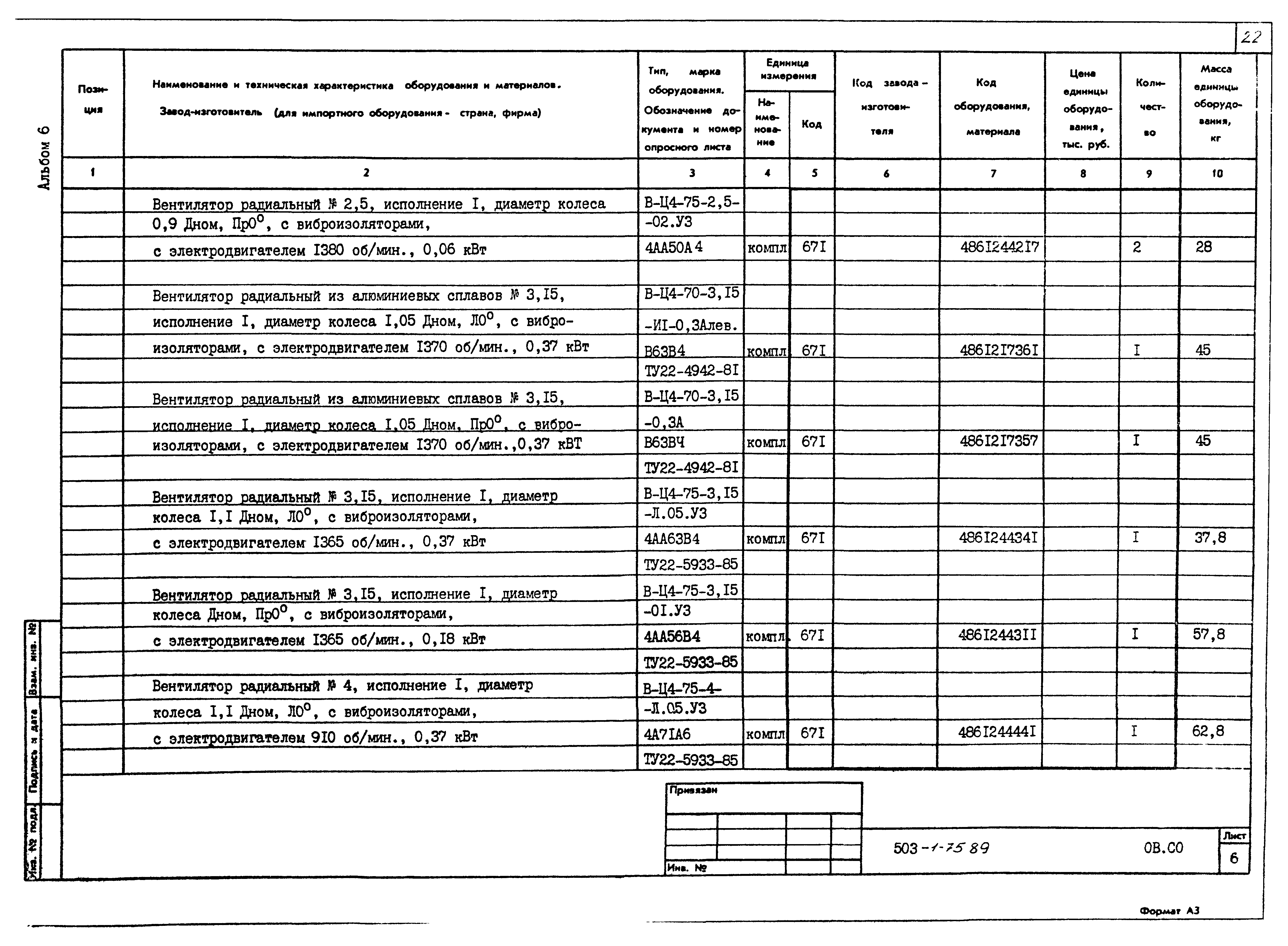 Типовой проект 503-1-75.89