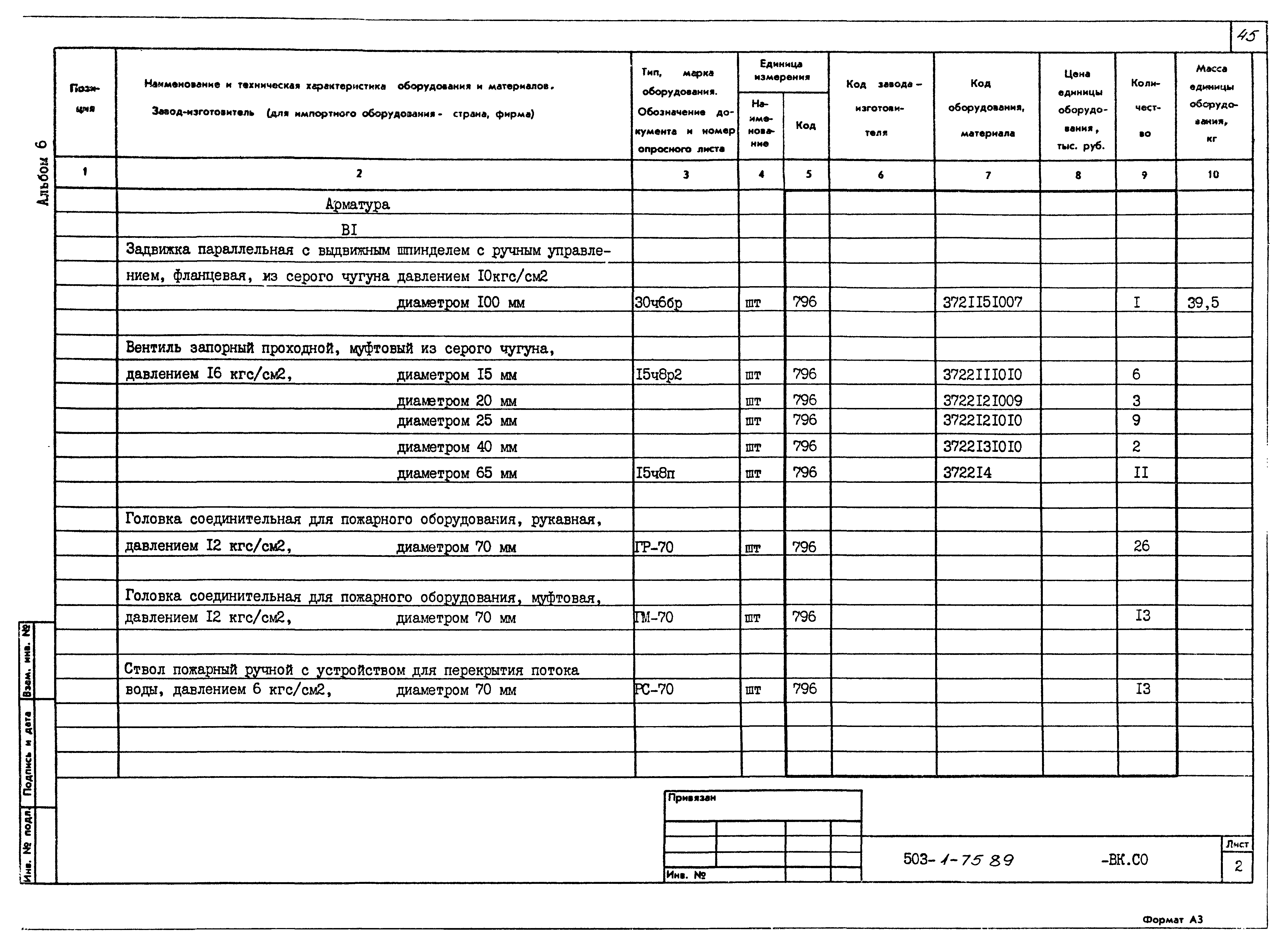 Типовой проект 503-1-75.89