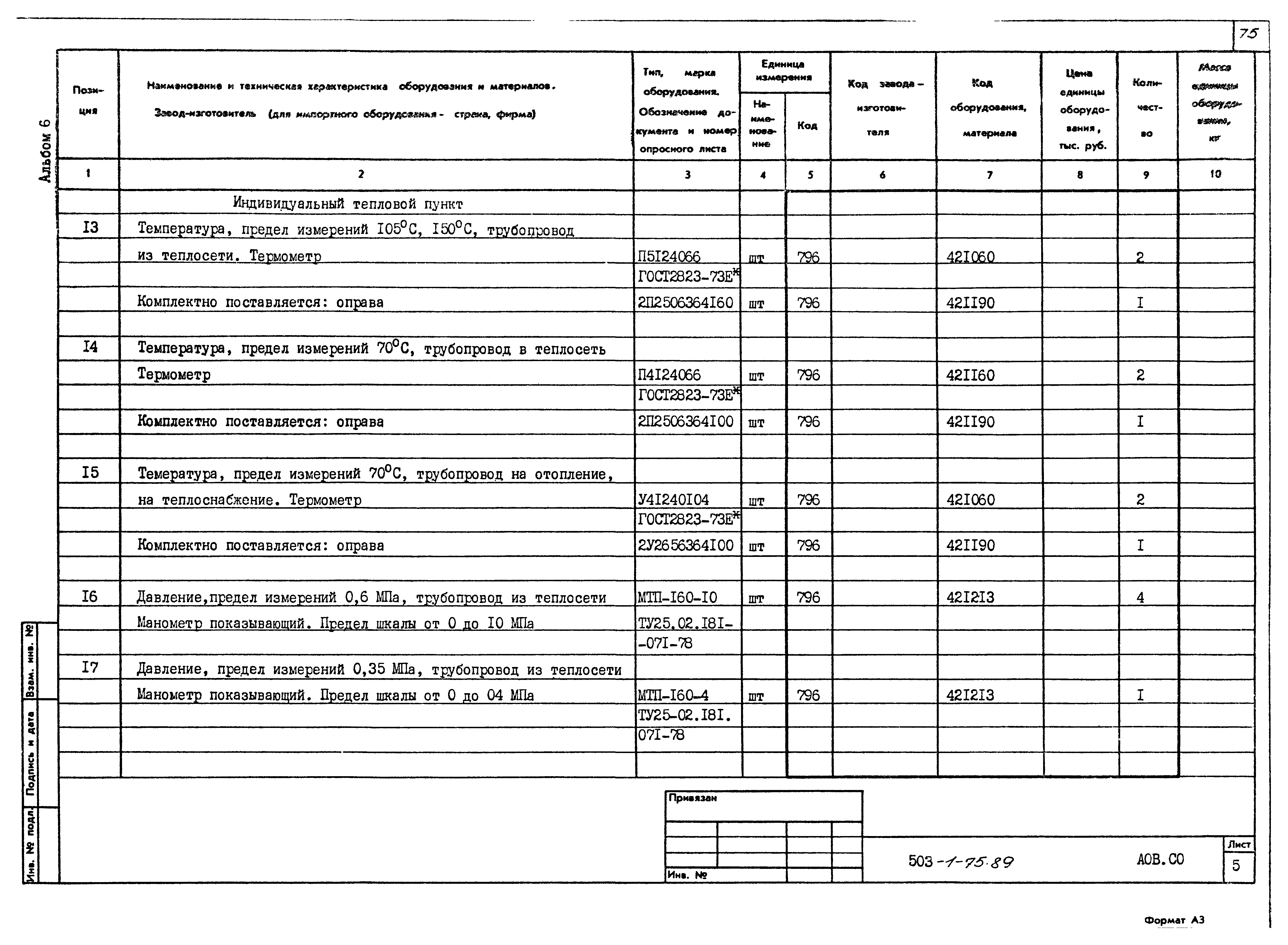 Типовой проект 503-1-75.89