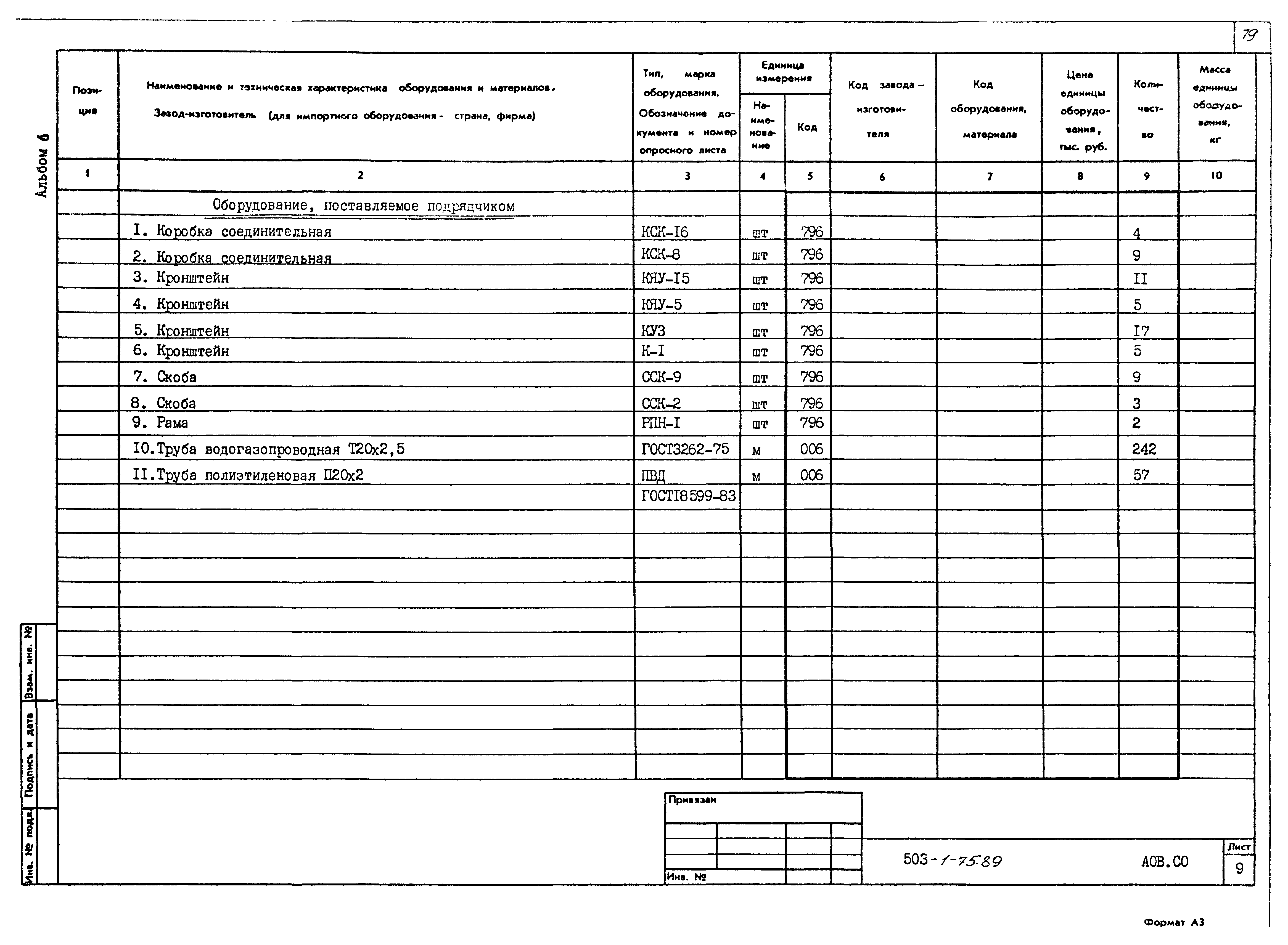 Типовой проект 503-1-75.89
