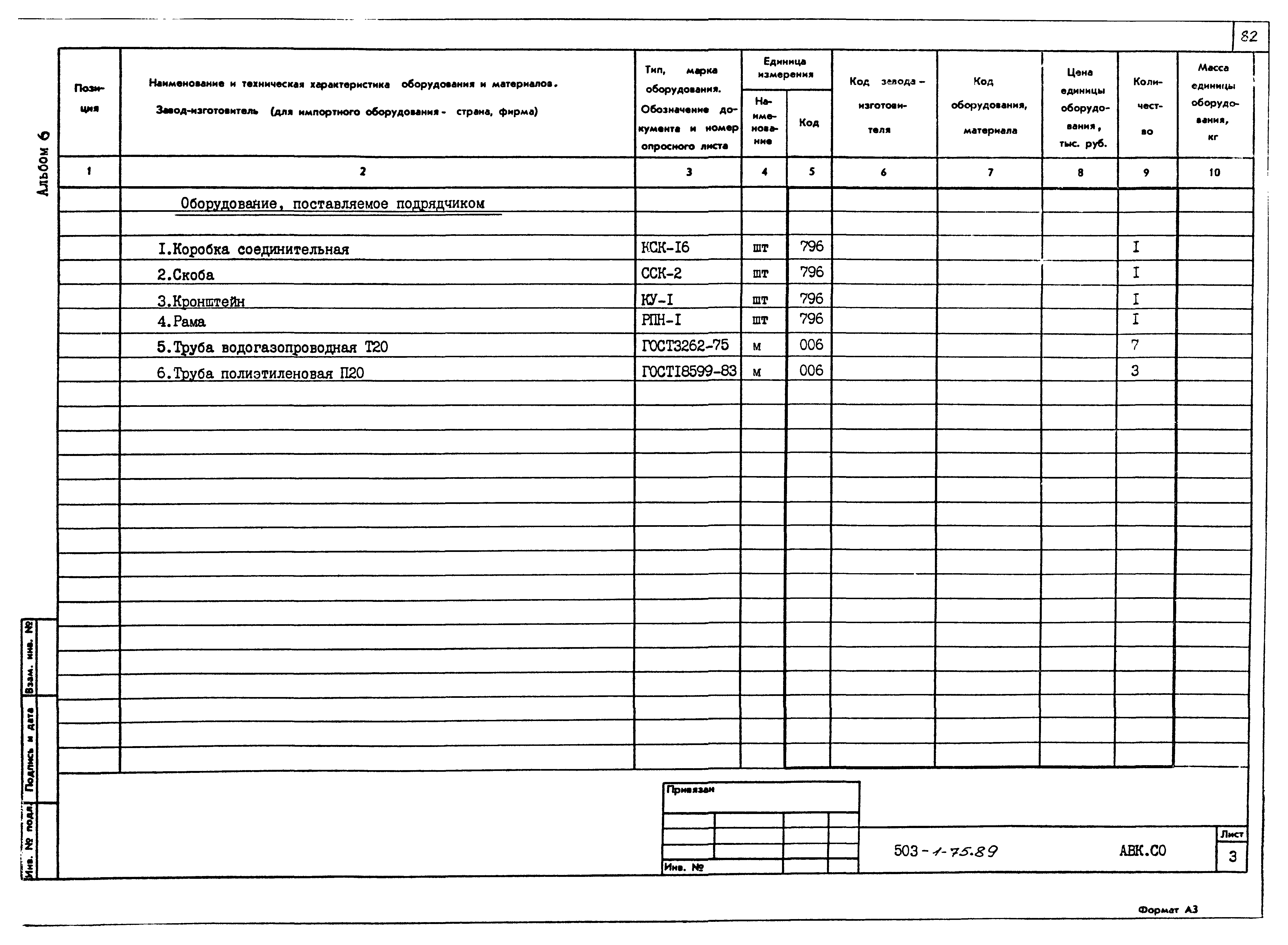 Типовой проект 503-1-75.89