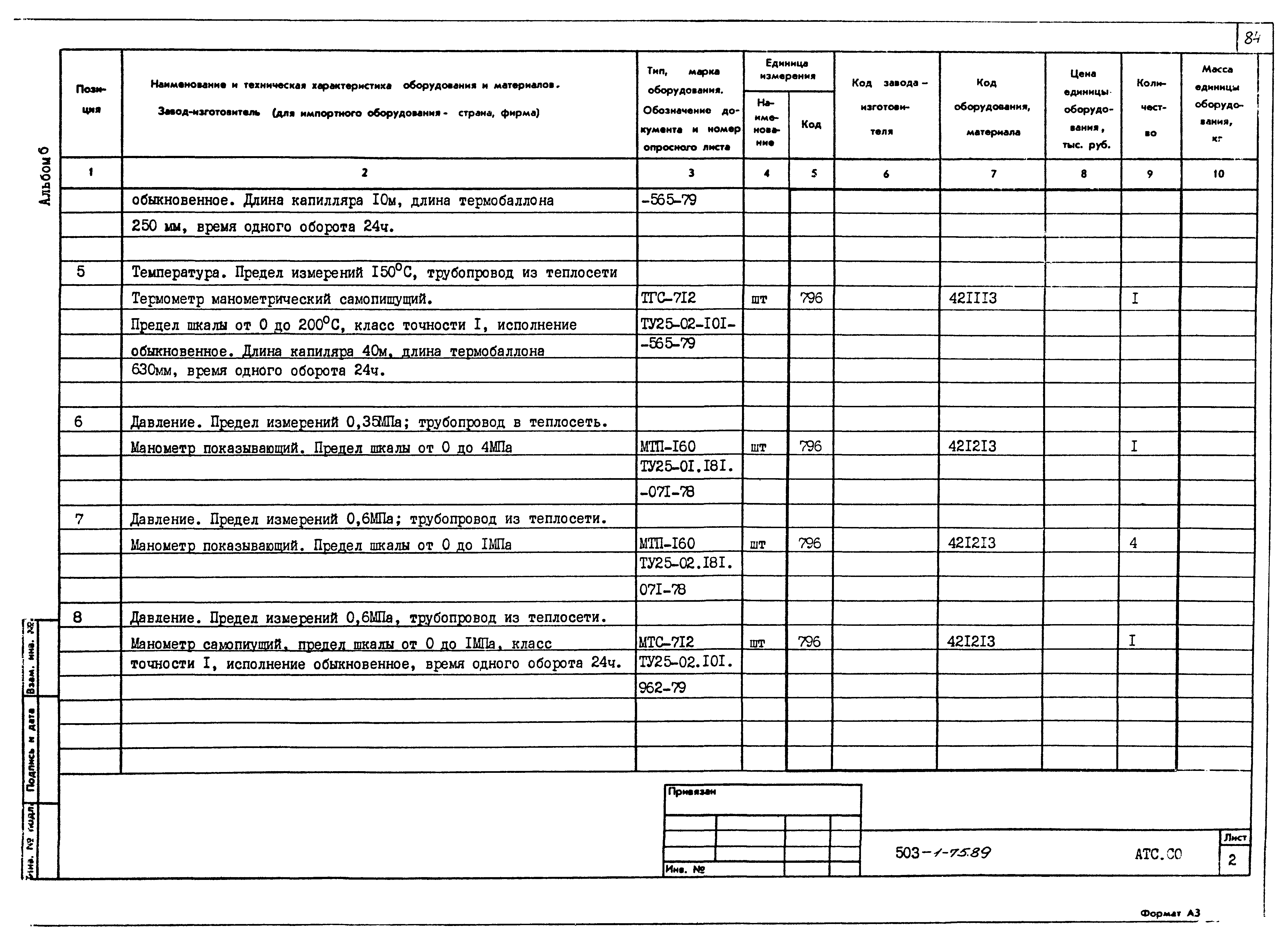 Типовой проект 503-1-75.89