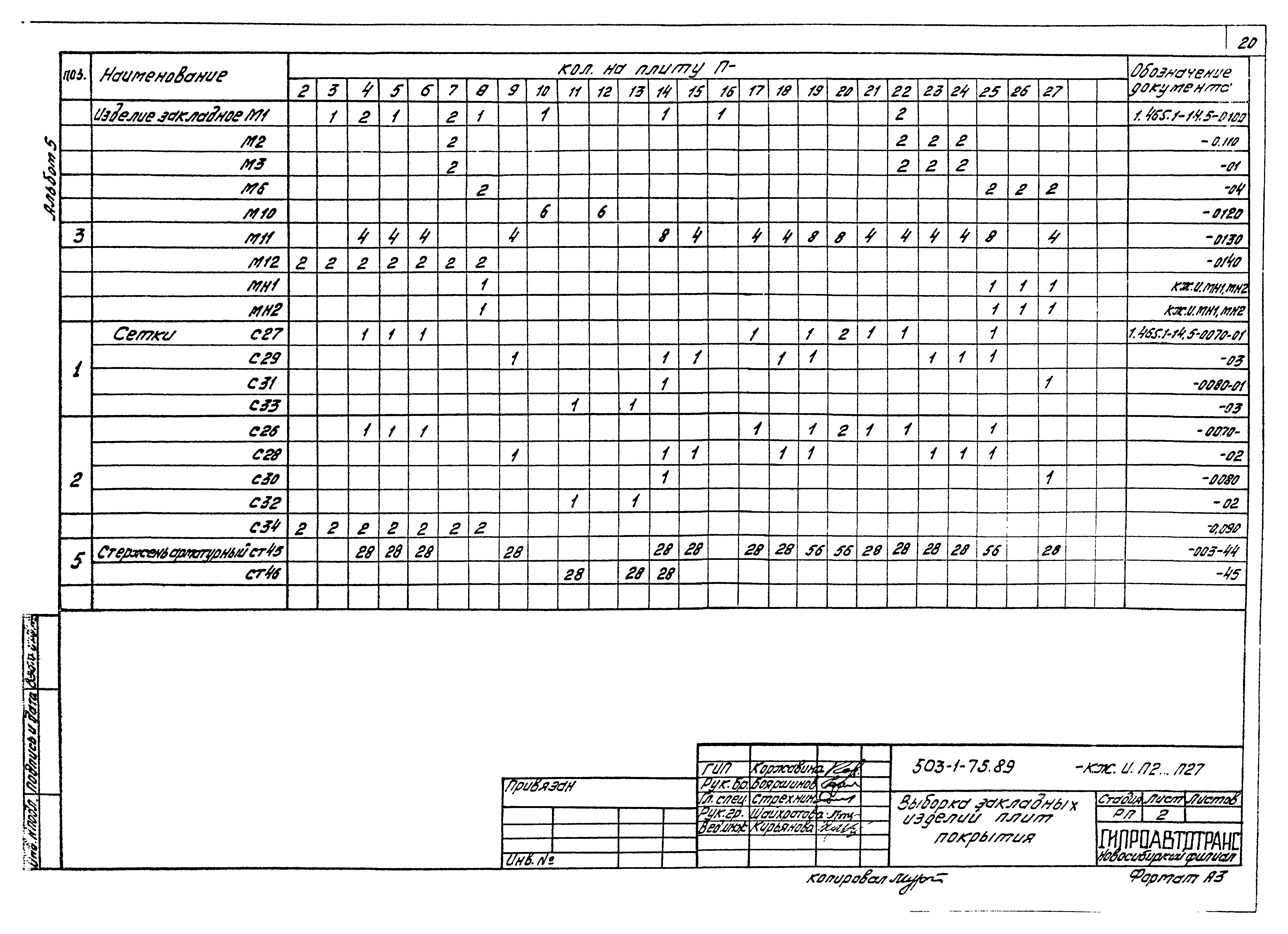 Типовой проект 503-1-75.89