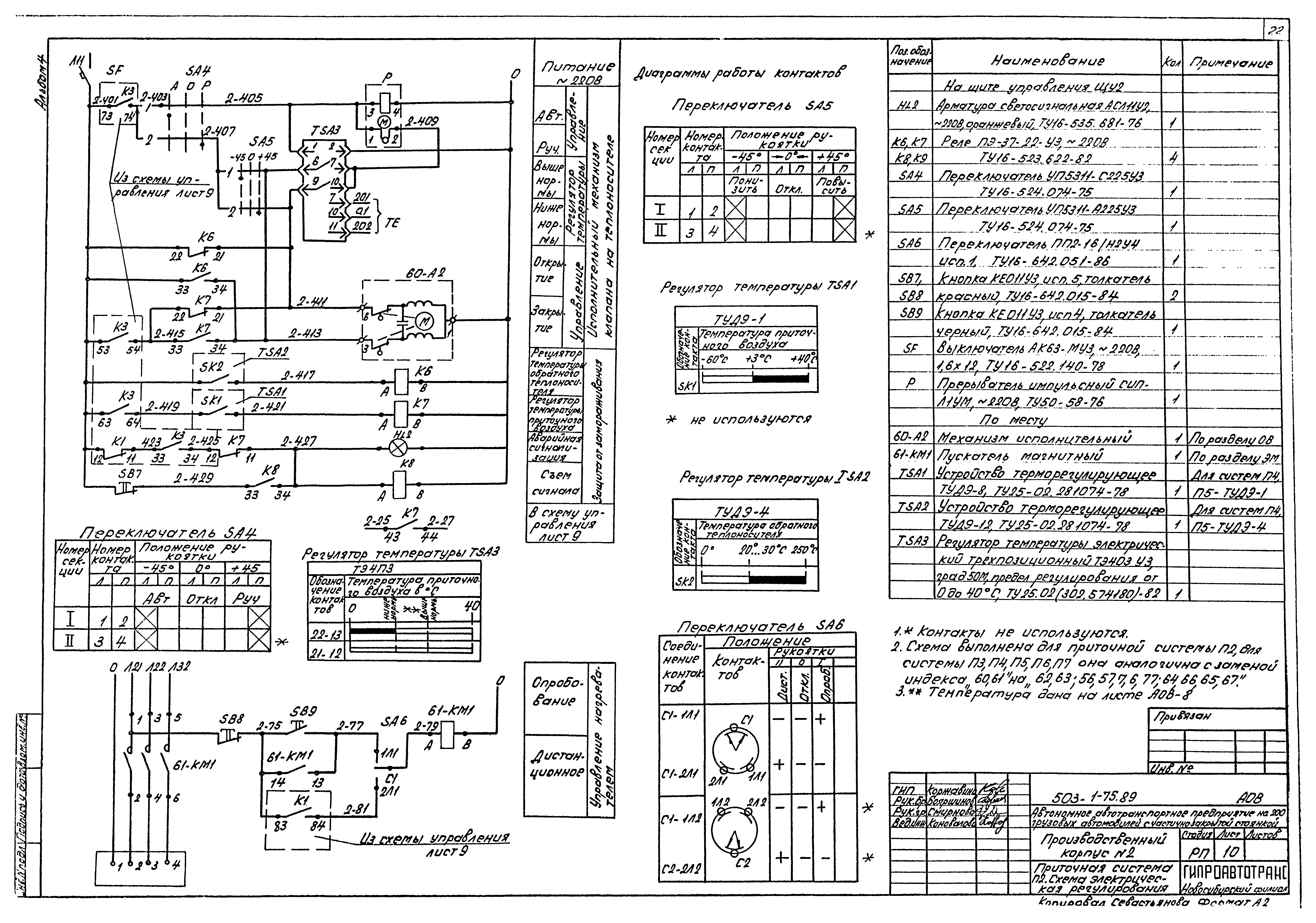 Типовой проект 503-1-75.89